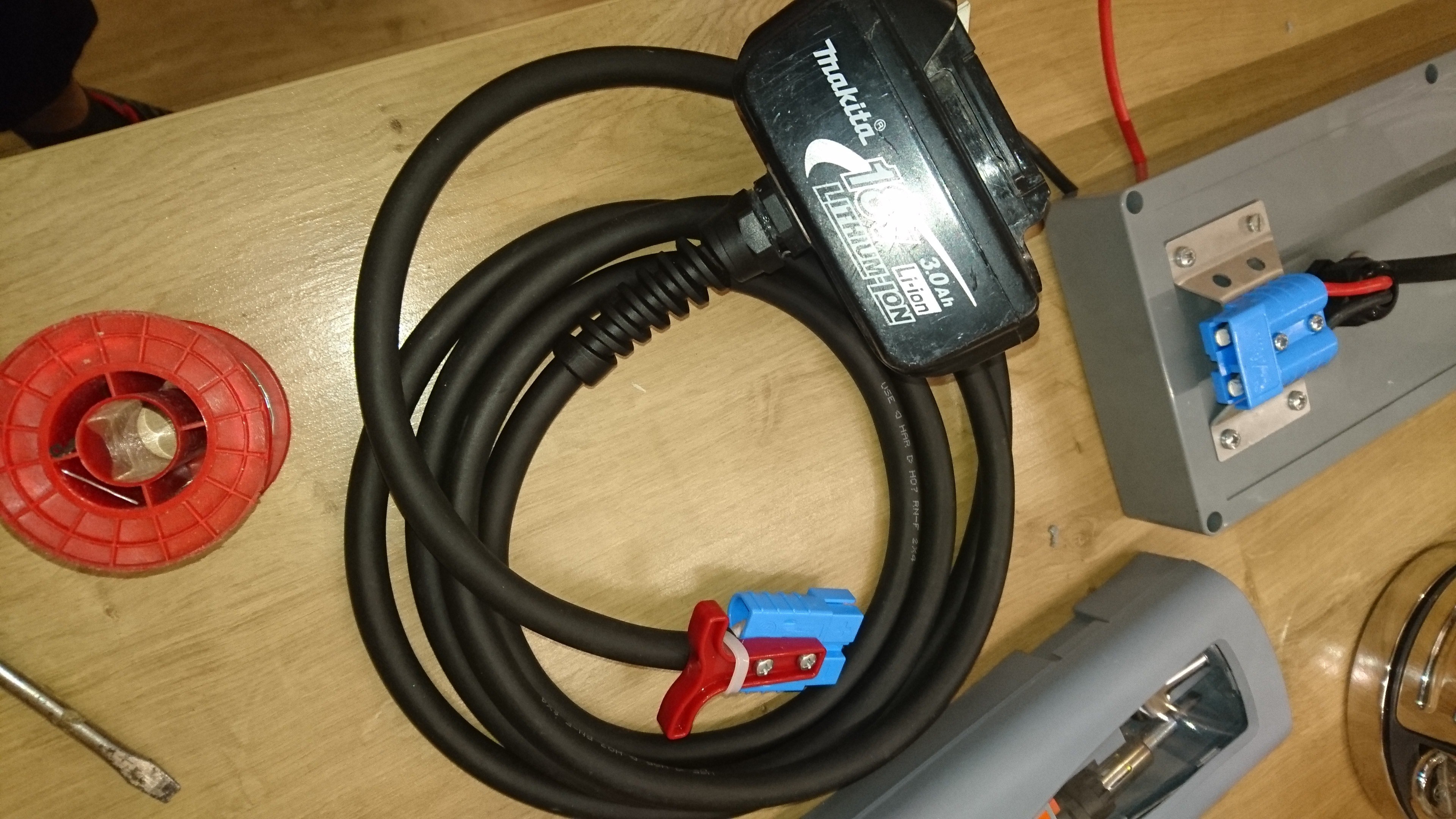 18v Makita LXT Power Pack Cordless to Corded Conversion 7 Steps