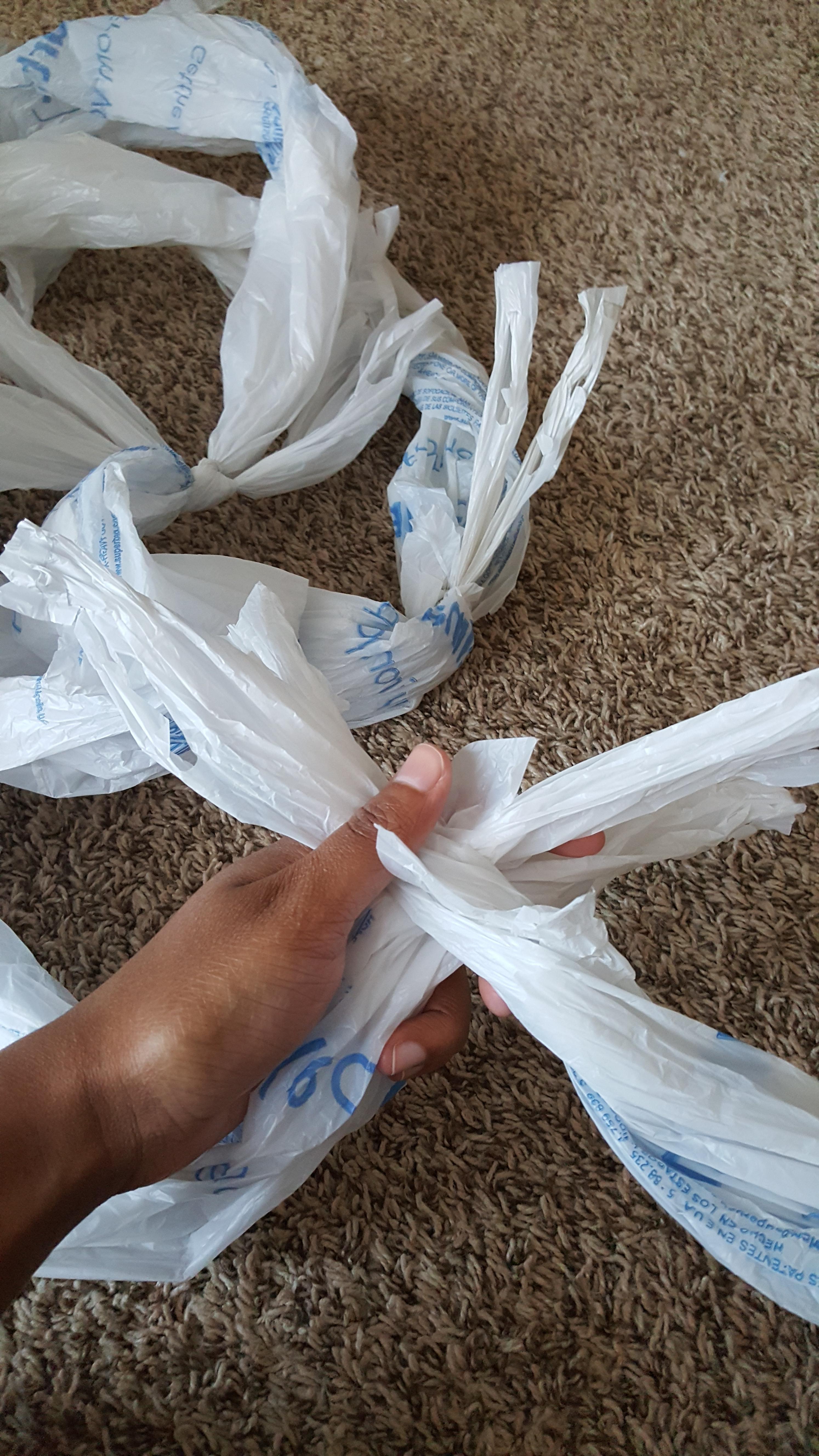 Recycled Hand Knit Plastic Grocery Bag Purse 5 Steps (with Pictures