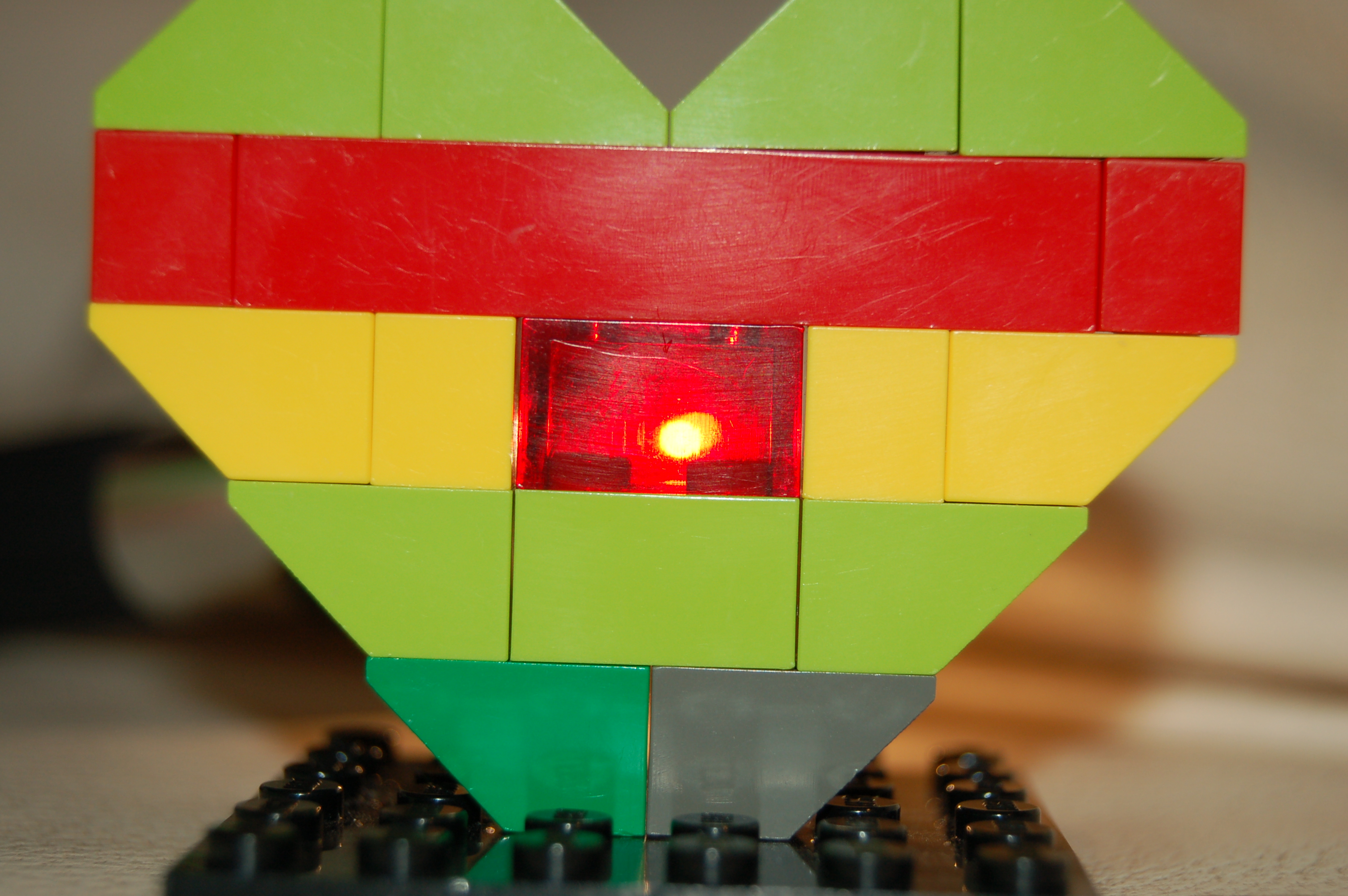 Make a Lego Heart 6 Steps Instructables