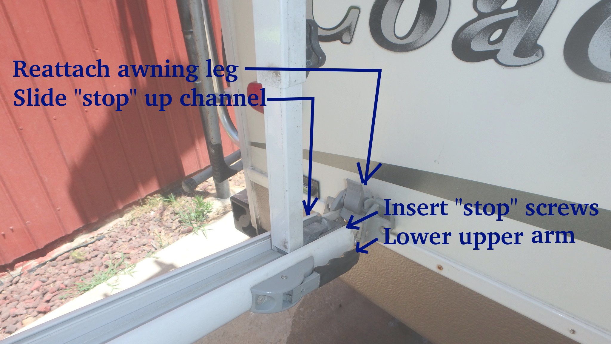 RV Awning Tension Adjustment 12 Steps Instructables