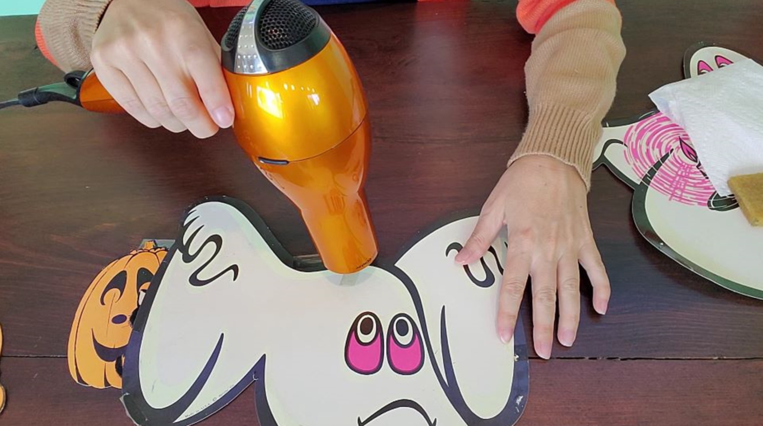 Easy Way to Remove Sticky Tape Residue From Paper Decorations