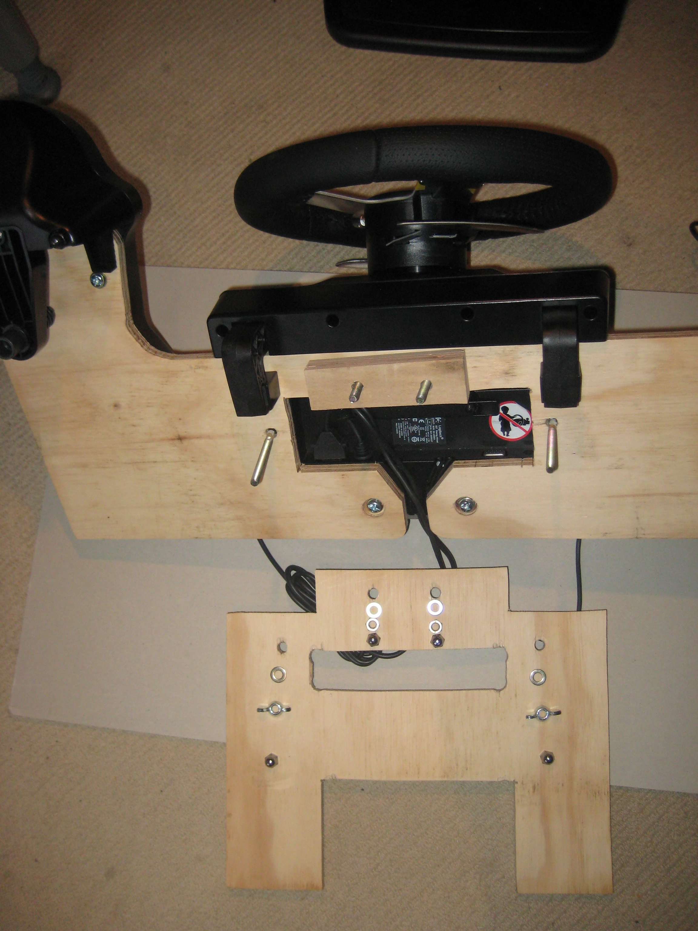 PC Steering Wheel Desk Mount 5 Steps Instructables