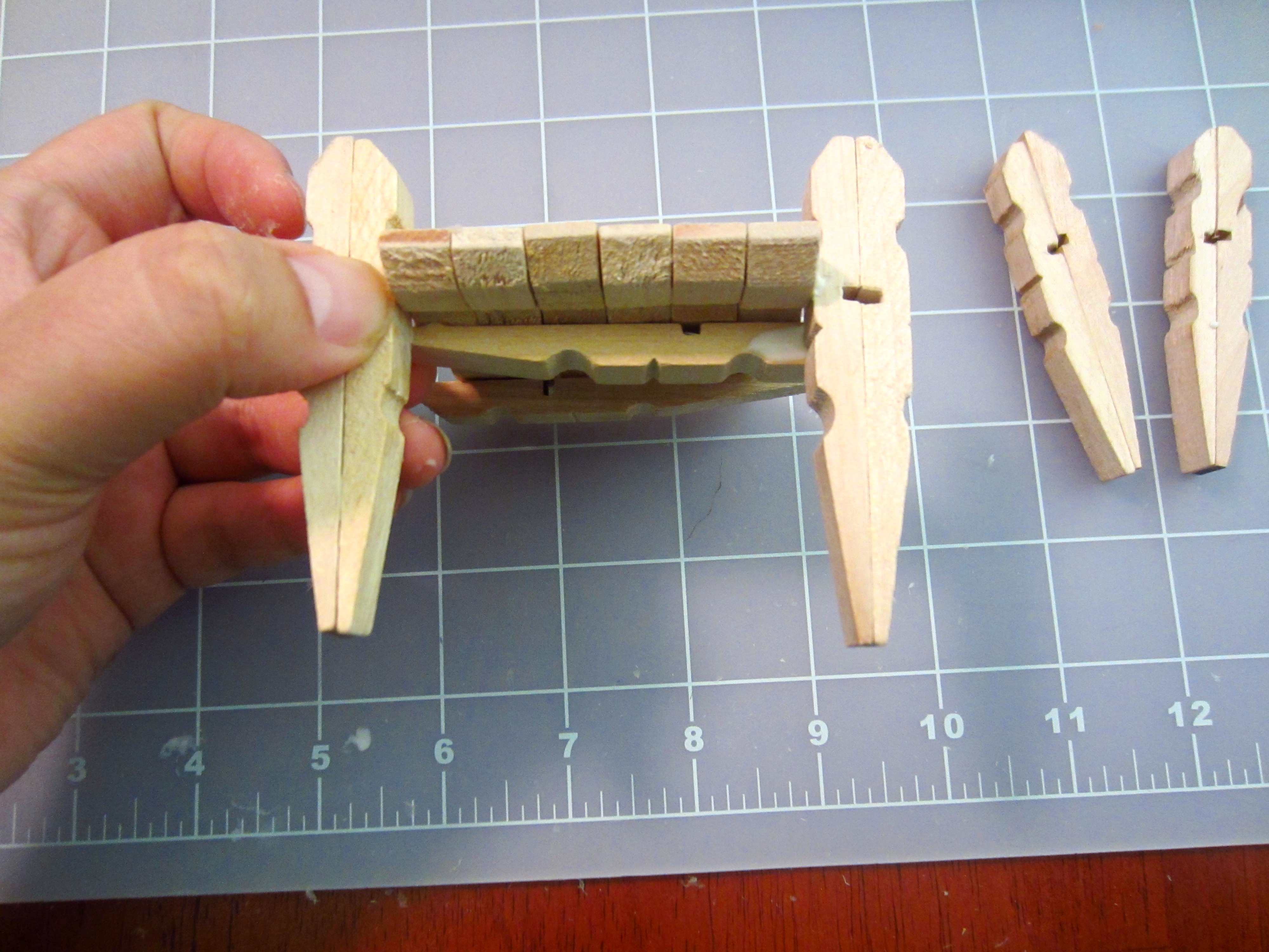 Clothespin Rocking Chair So Easy to Make Instructables