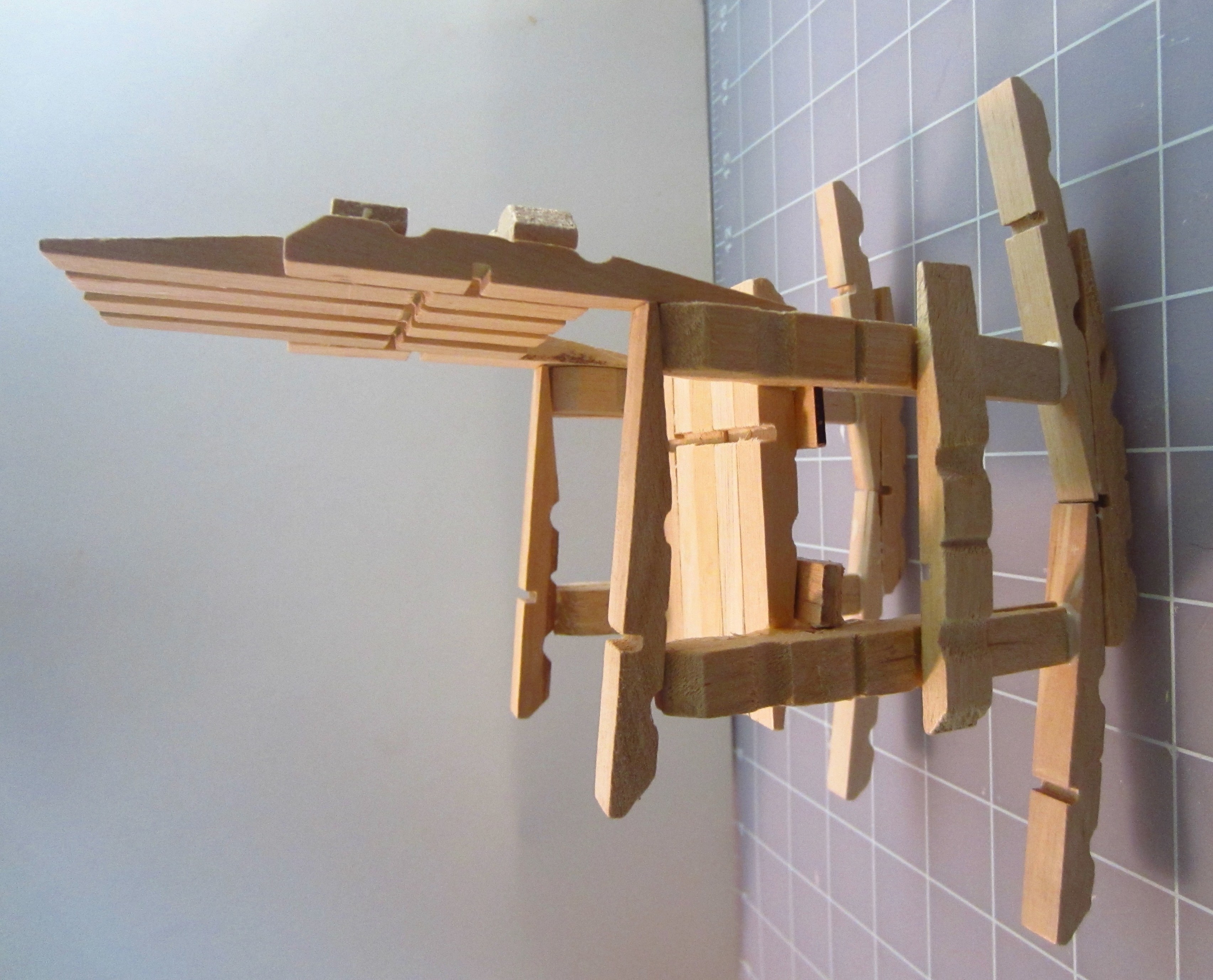 Clothespin Rocking Chair So Easy to Make Instructables