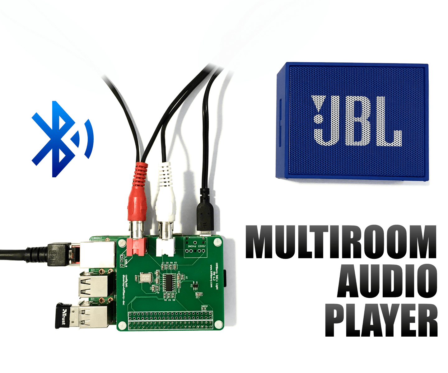 3 Audio Players in 1 Raspberry Pi With Bluetooth Easy Multiroom HiFi