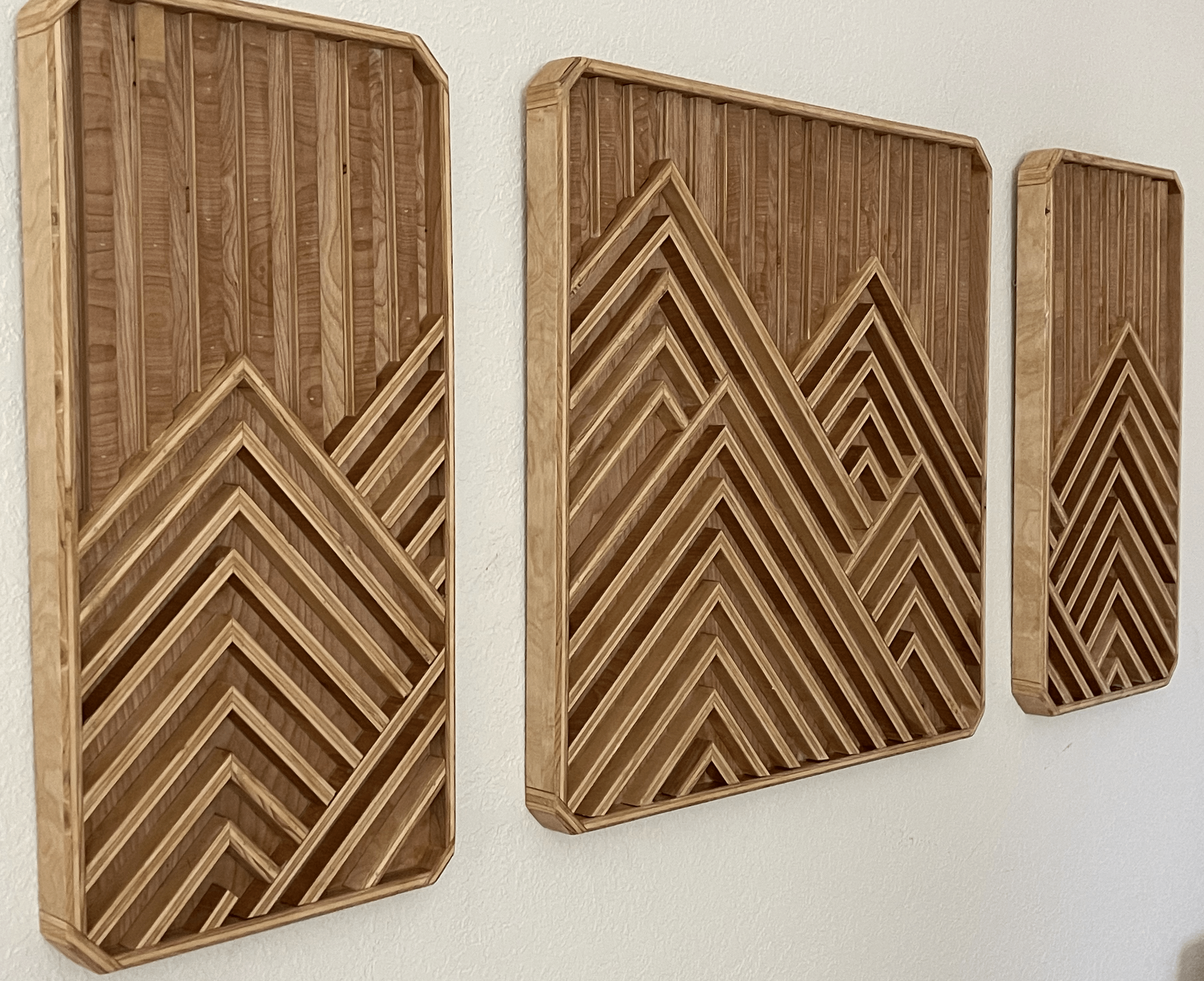 Wooden Geometric Mountain Wall Art 7 Steps (with Pictures) Instructables