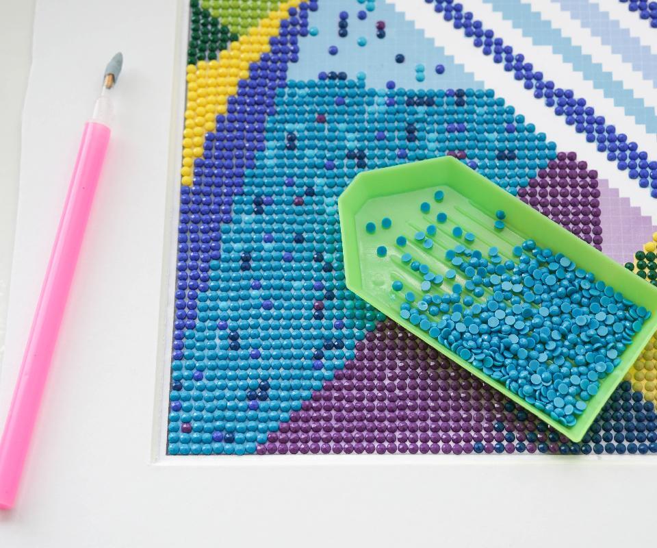 DIY Diamond Painting Make Your Own Simple Adhesive Canvas 10 Steps