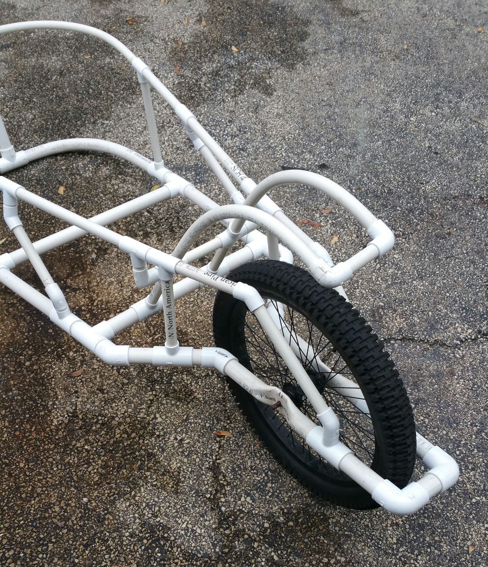 DIY PVC Pipe Bicycle Trailer (Single Wheel) (with Pictures) Instructables