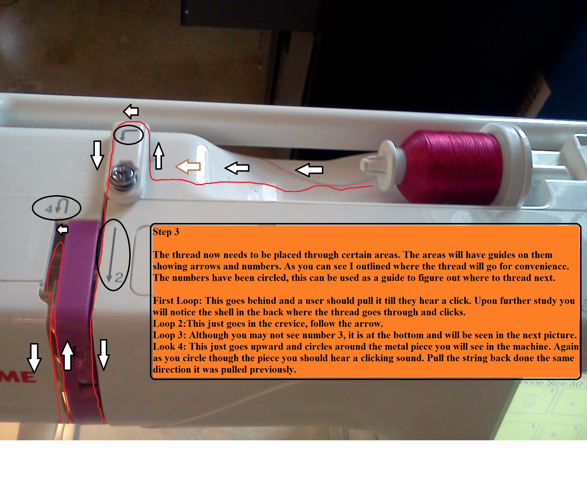 Understanding a Janome Embroidery Machine Threading the Machine and