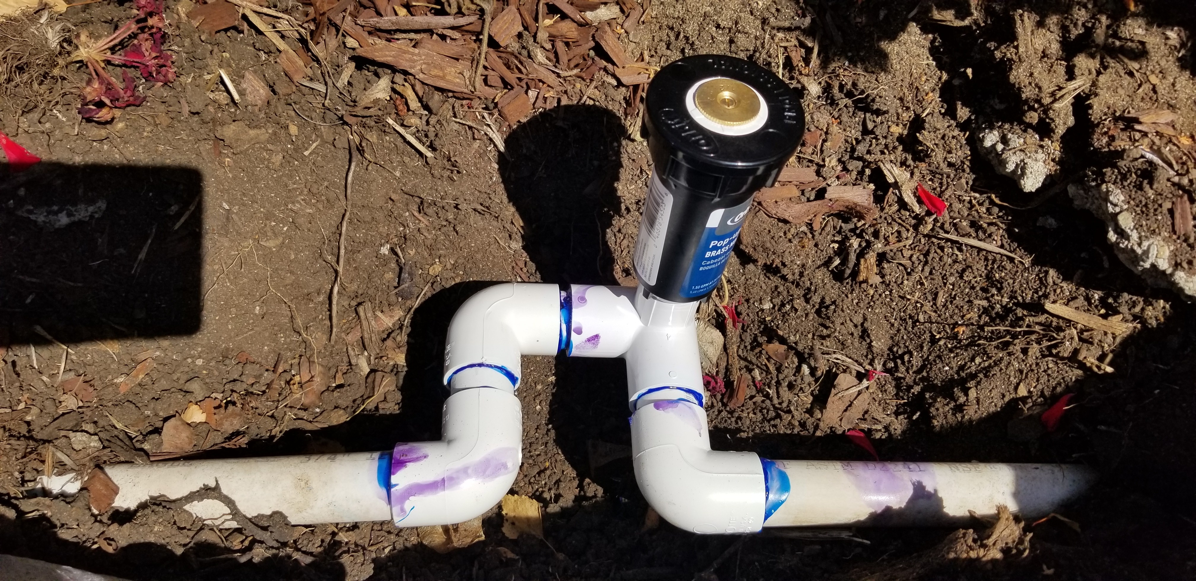 How to Repair Sprinkler PVC Pipe When You Don't Have Much Room. 5