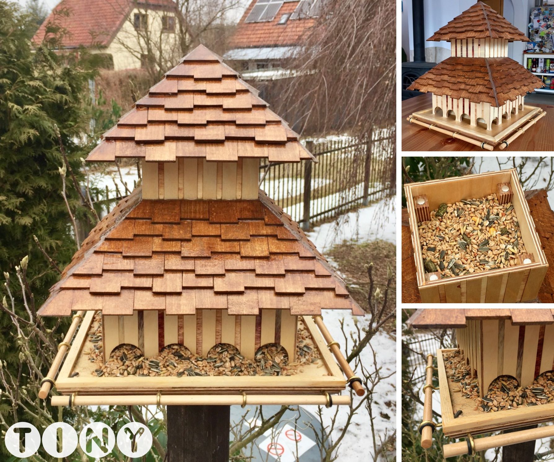 FlyIn Diner Wooden Bird Feeder 27 Steps (with Pictures