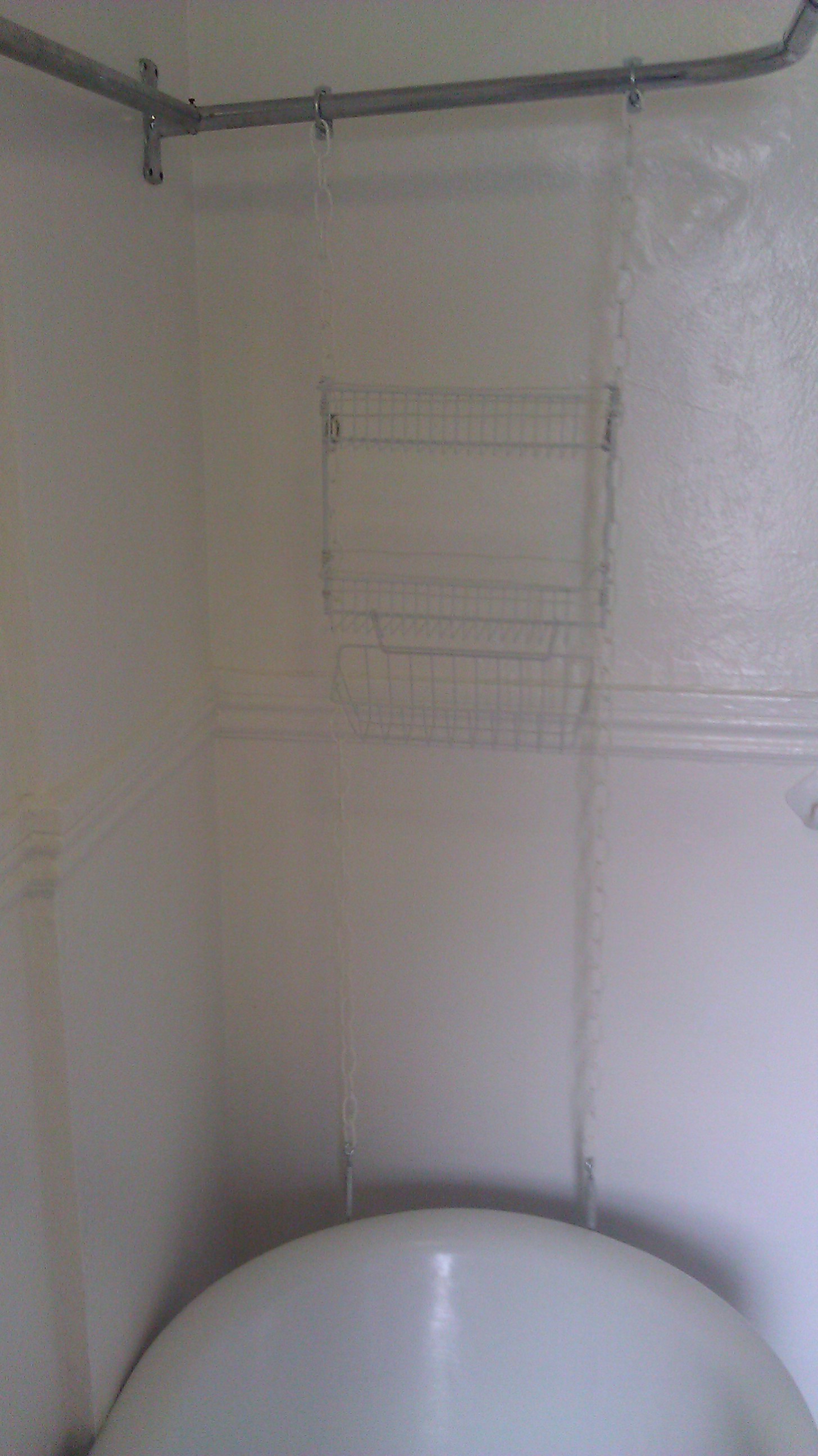 Shower Rack for a Claw Foot Tub 5 Steps Instructables