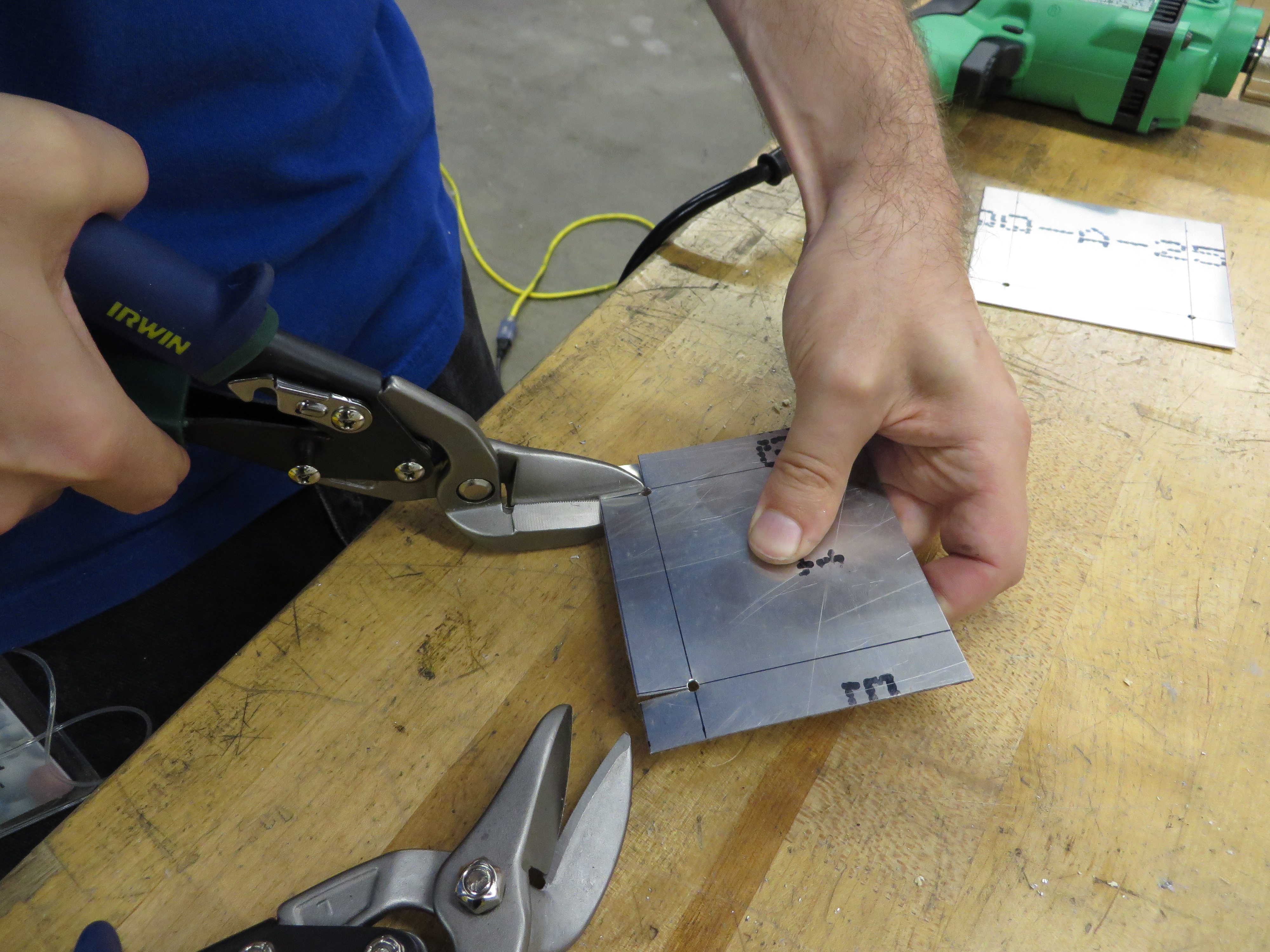 A Riveted Metal Box With Lid 11 Steps Instructables