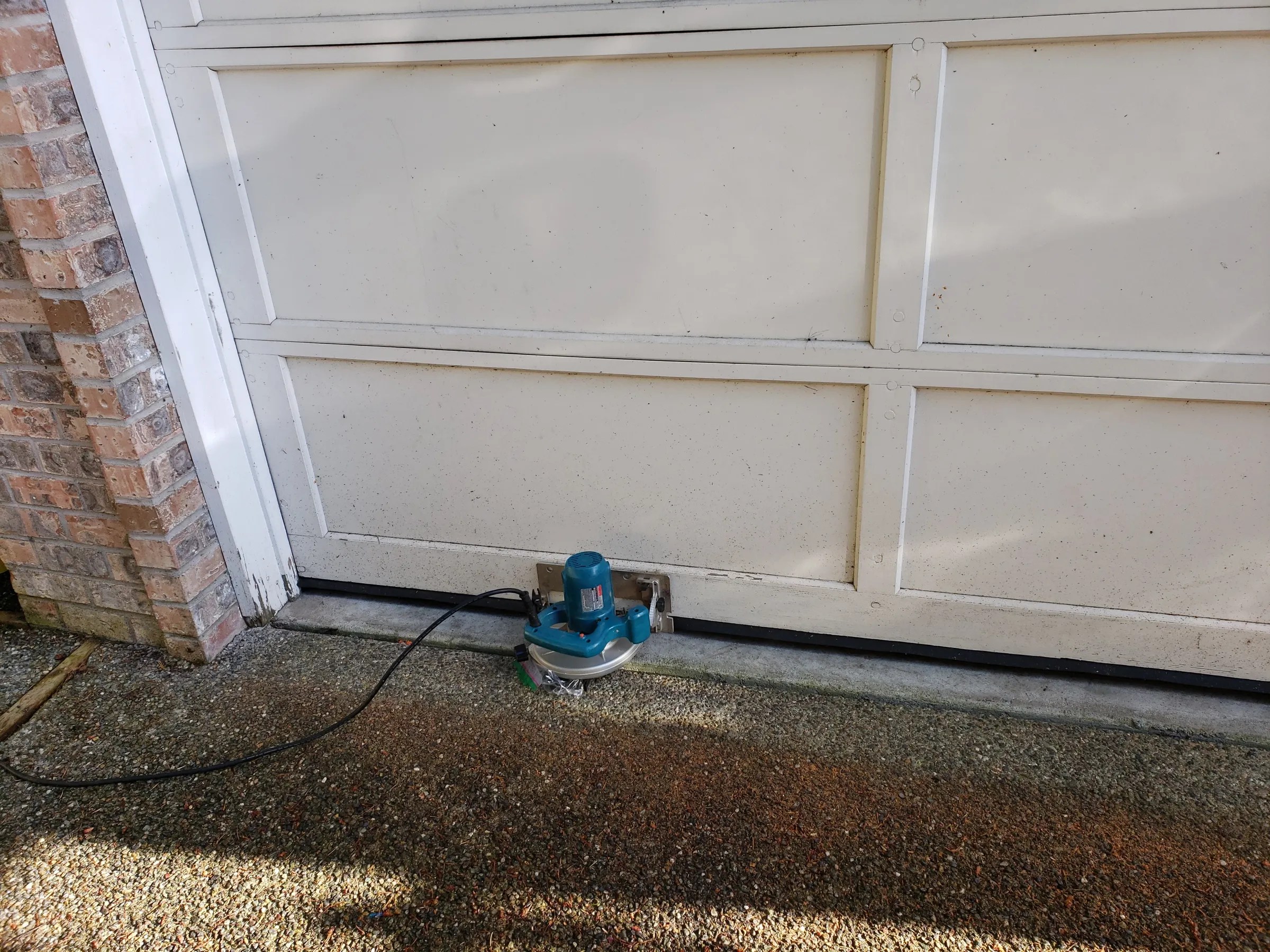 Fix Wooden Garage Door Gaps Due to Uneven Floor Instructables