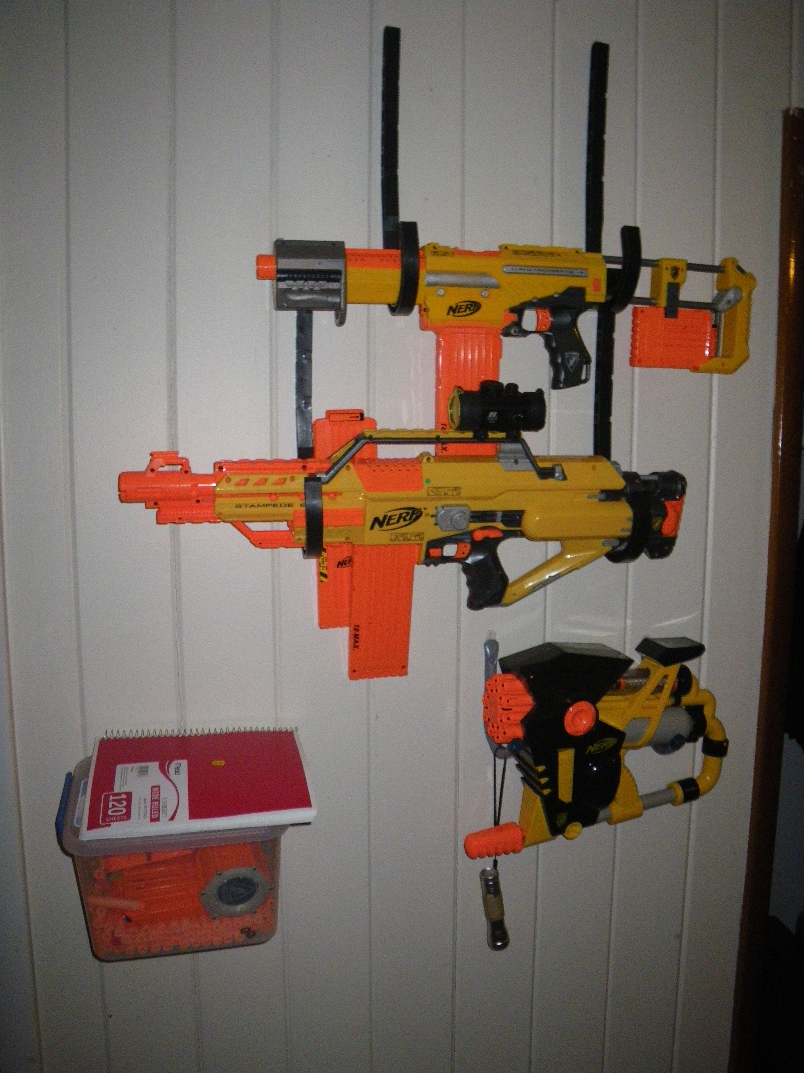 Nerf Gun Rack Wall Mounted Diy Ultimate Nerf Gun Pegboard Wall Setup
