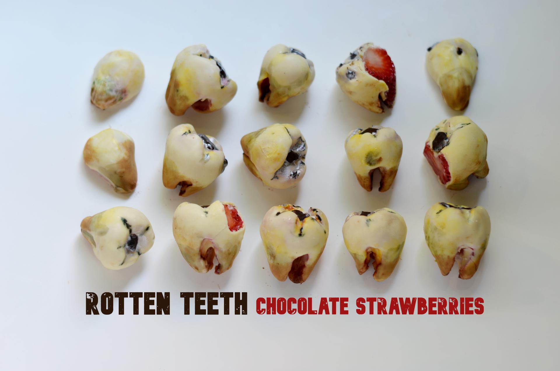 Rotten Teeth Chocolate Strawberries 9 Steps (with Pictures