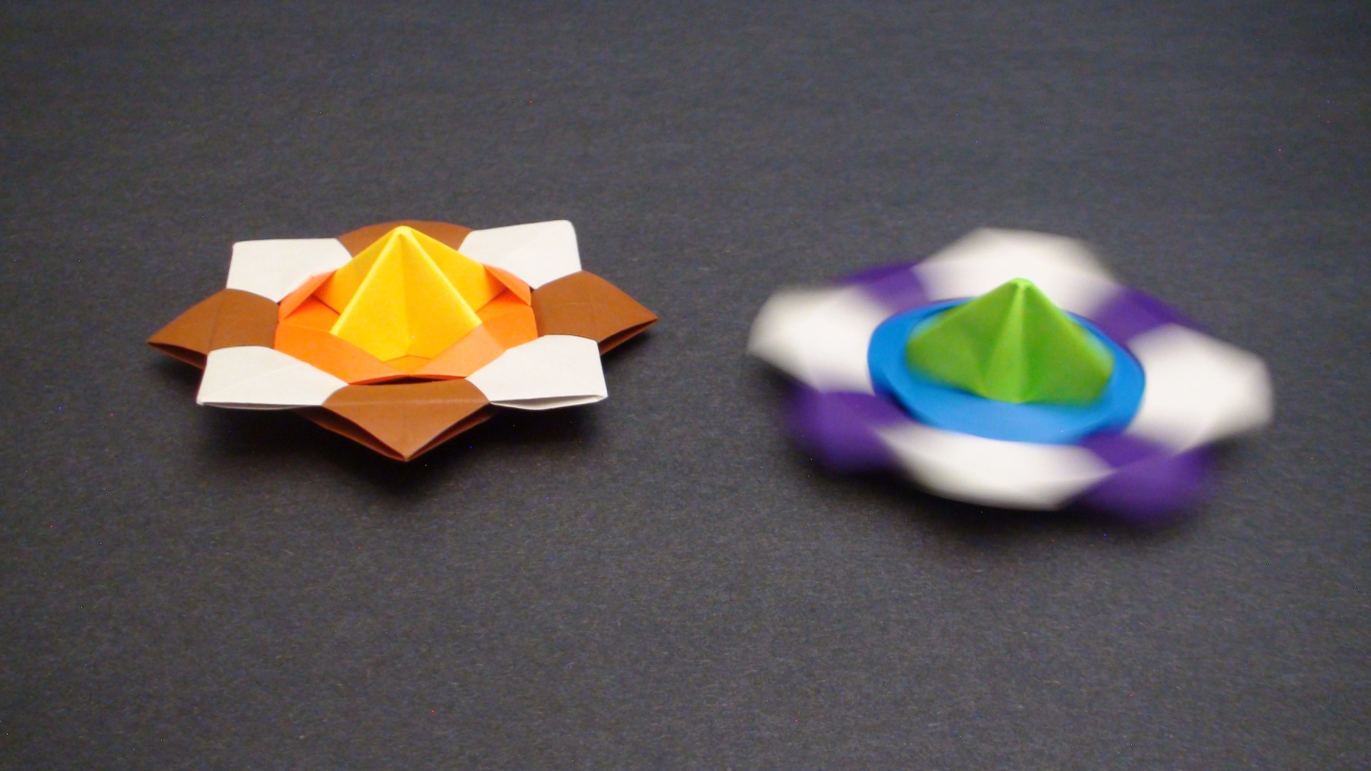 How to Make a Paper Spinning Top (Modular Action Origami) TCGames [HD