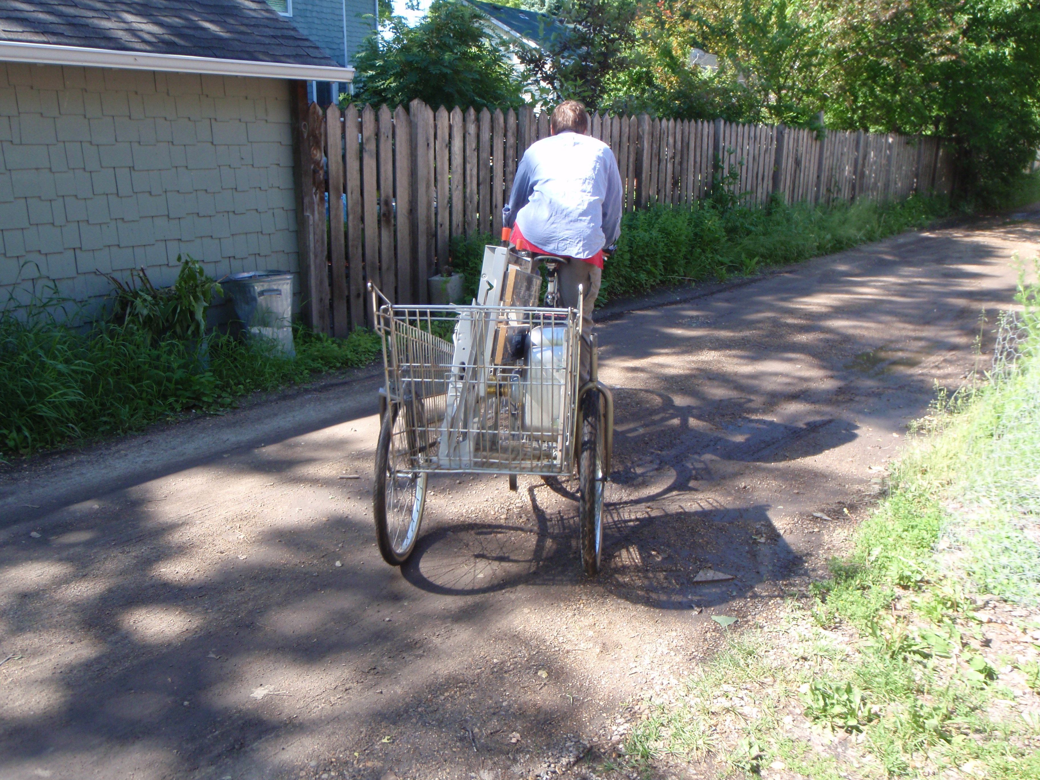 Shopping Cart Bike Trailer 6 Steps Instructables