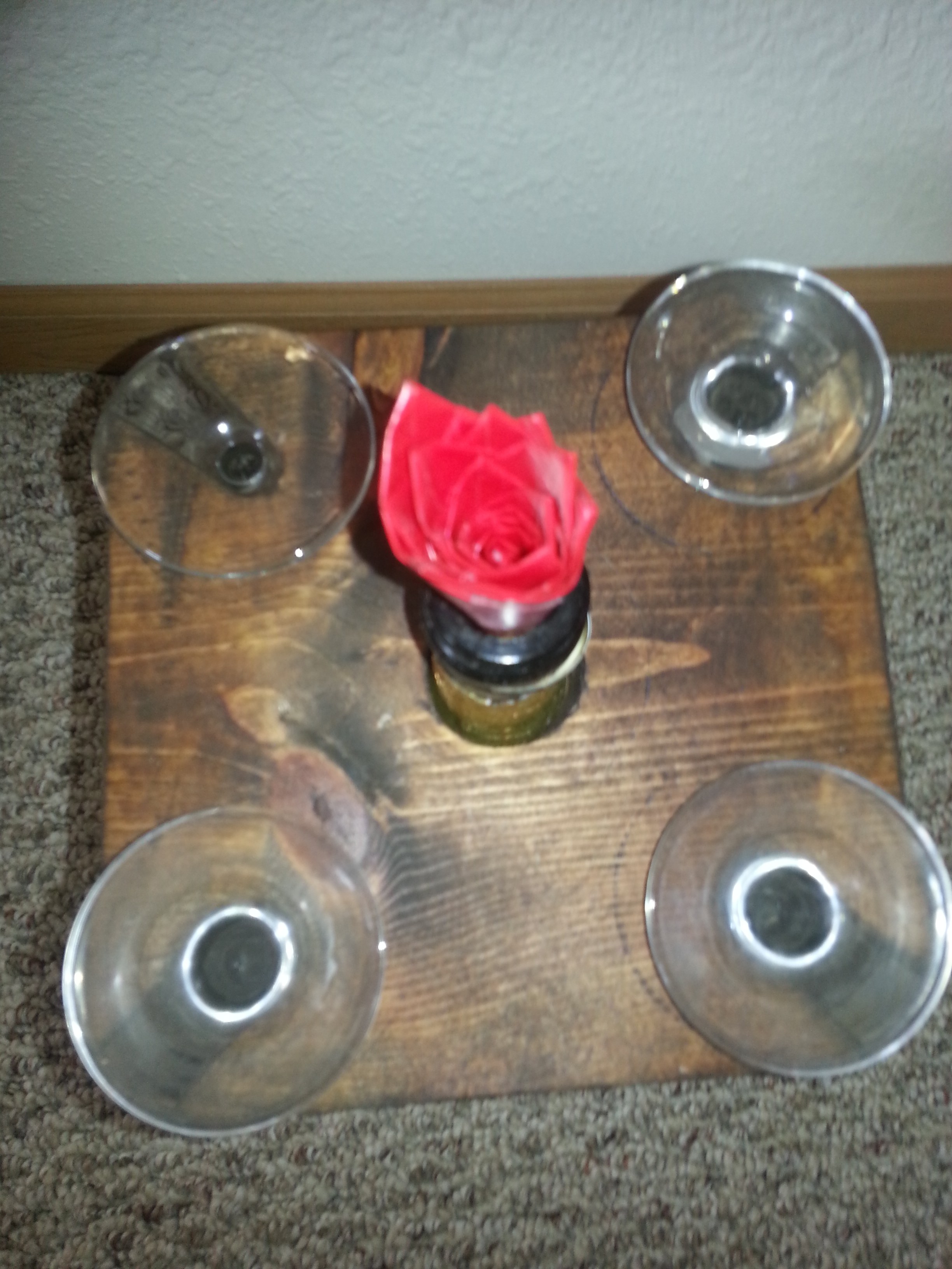 Wine Bottle and Glasses Holder 3 Steps (with Pictures) Instructables