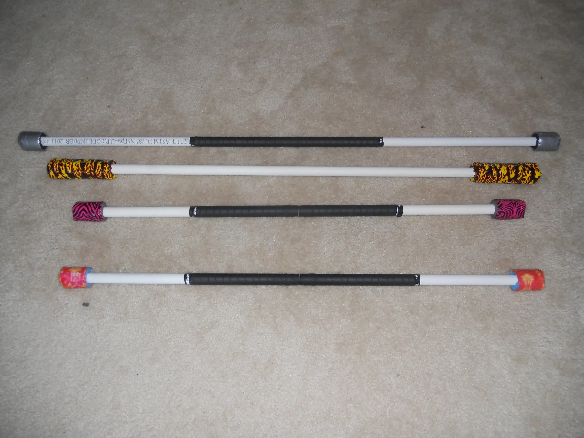 Practice Fire / Contact Staff Cheap and Easy 6 Steps Instructables
