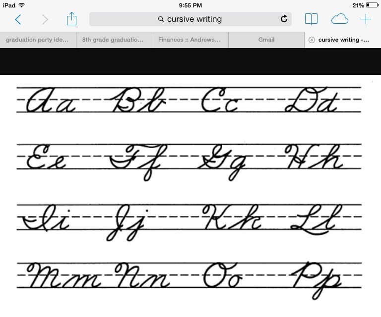How to Write in Cursive 4 Steps Instructables