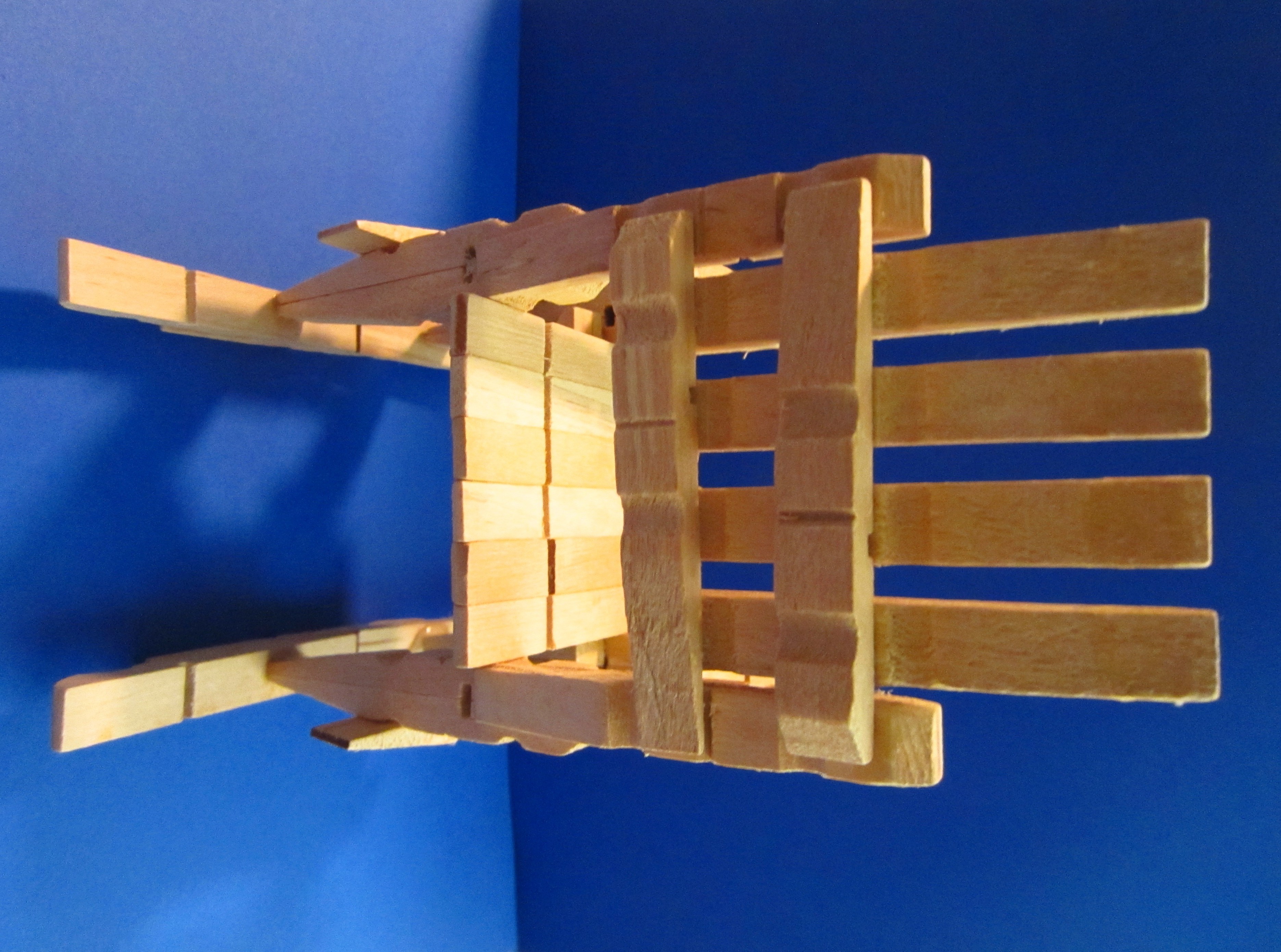 Clothespin Rocking Chair So Easy to Make Instructables