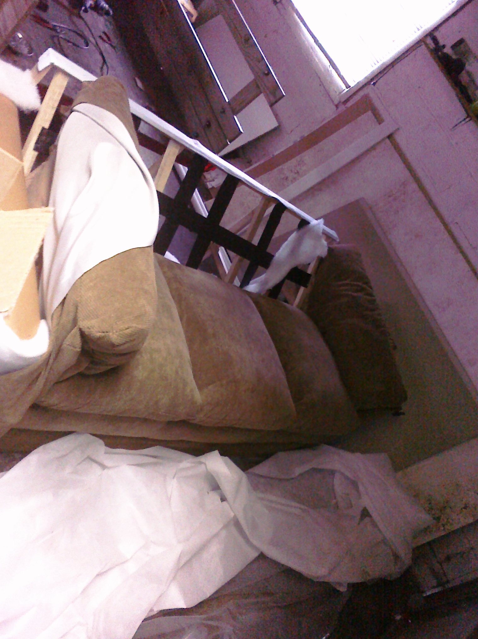 How to Move a Couch Through a Tight Door AKA How to Dissassemble a