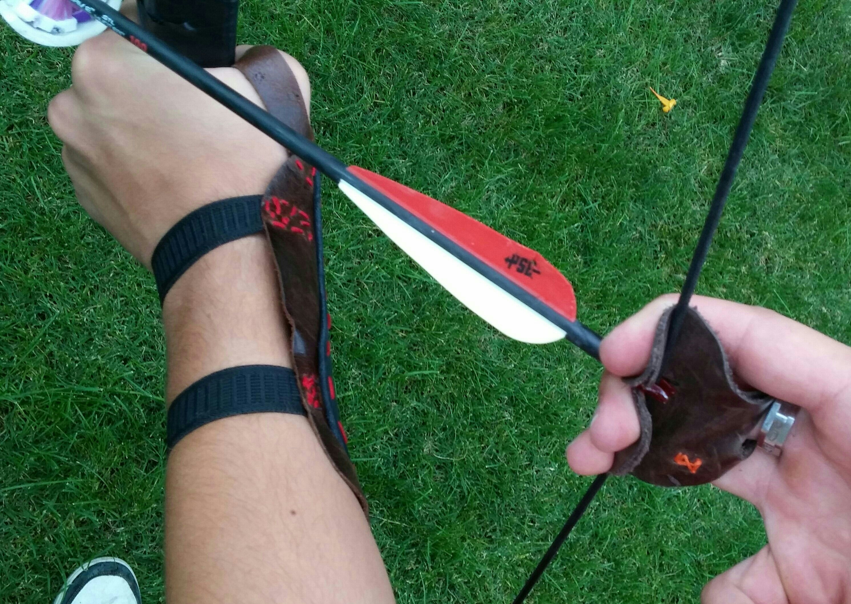 Archery Leather Armguard and Finger Tab 8 Steps Instructables