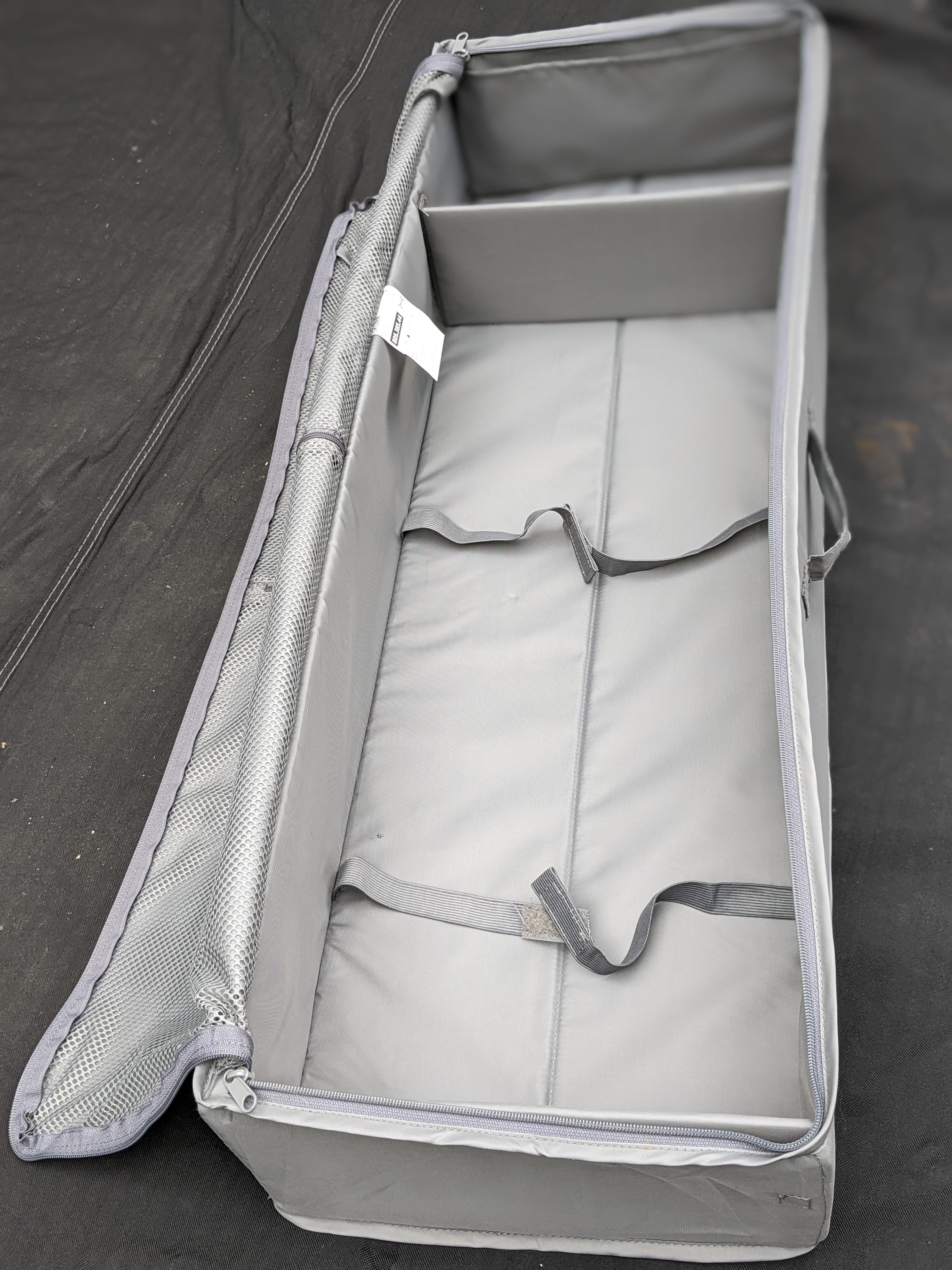 Camper Van ETrack Luggage From Ikea Skubb for Under 20 4 Steps