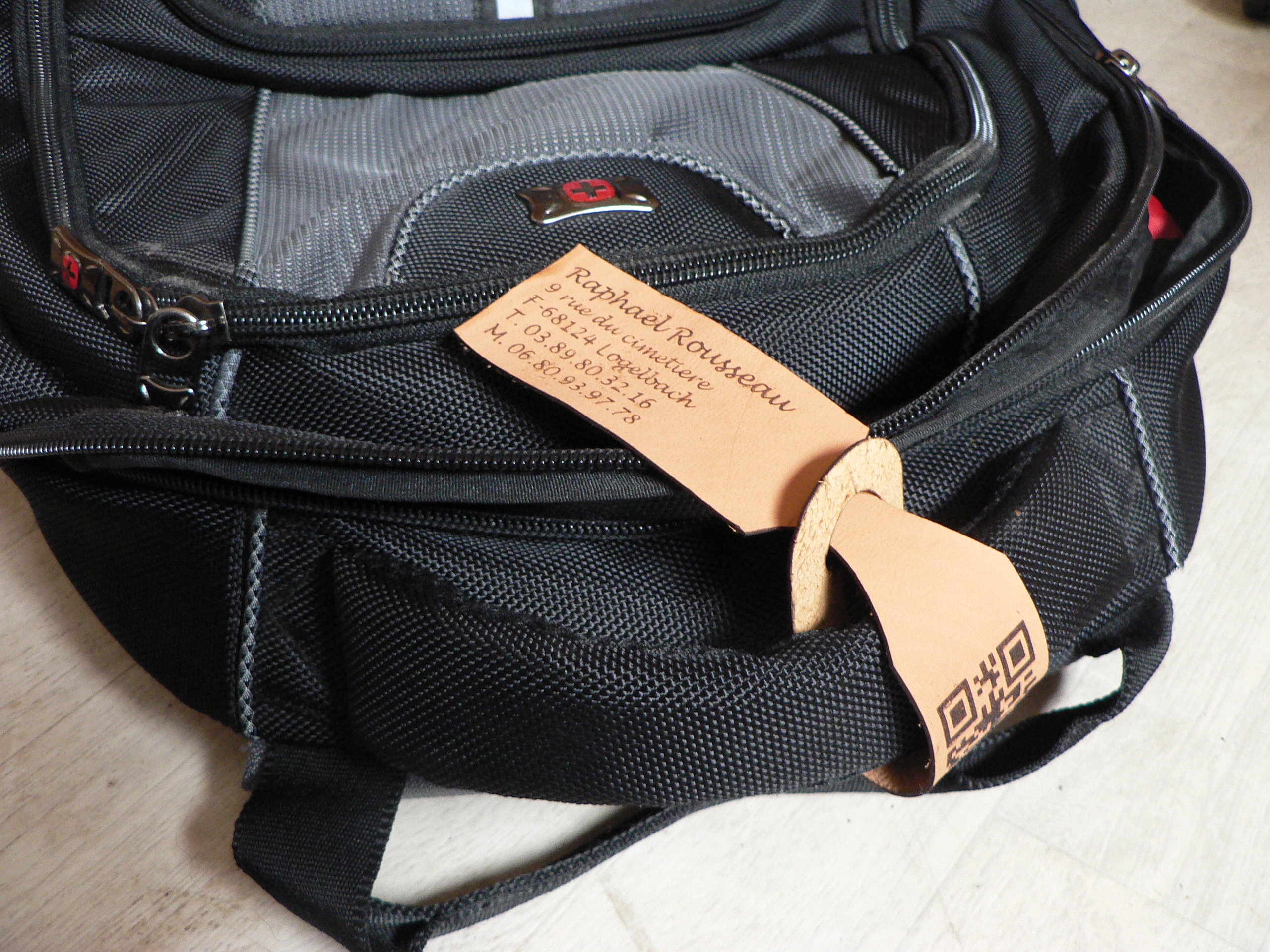 Laser Cut & Etched Leather Luggage Tag Instructables