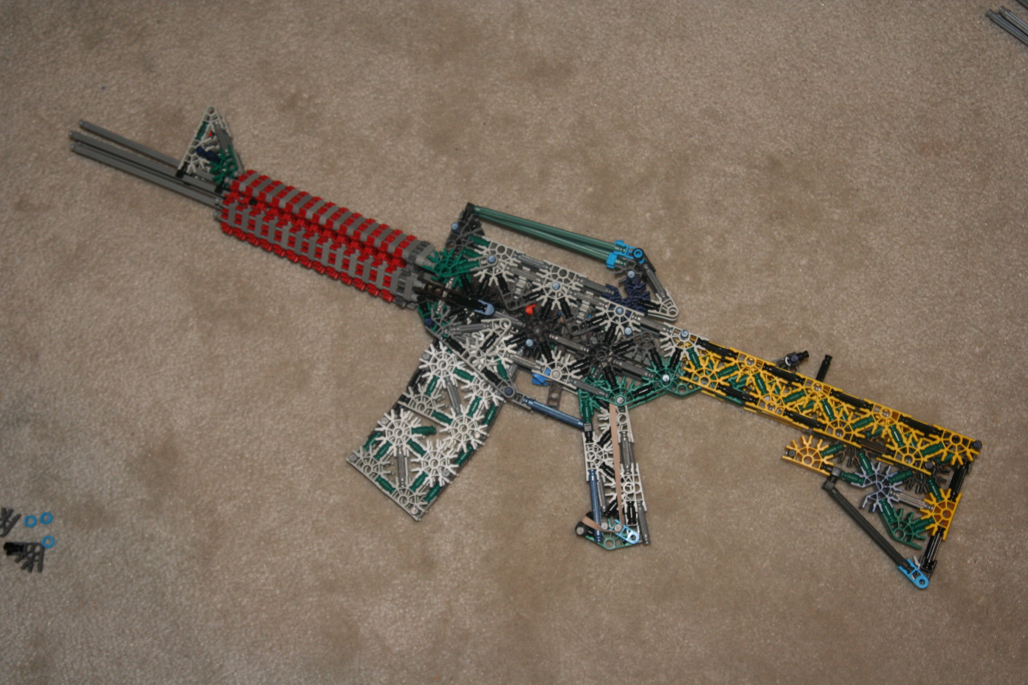 Knex M4A1 / M4 Carbine Assualt Rifle 8 Steps Instructables