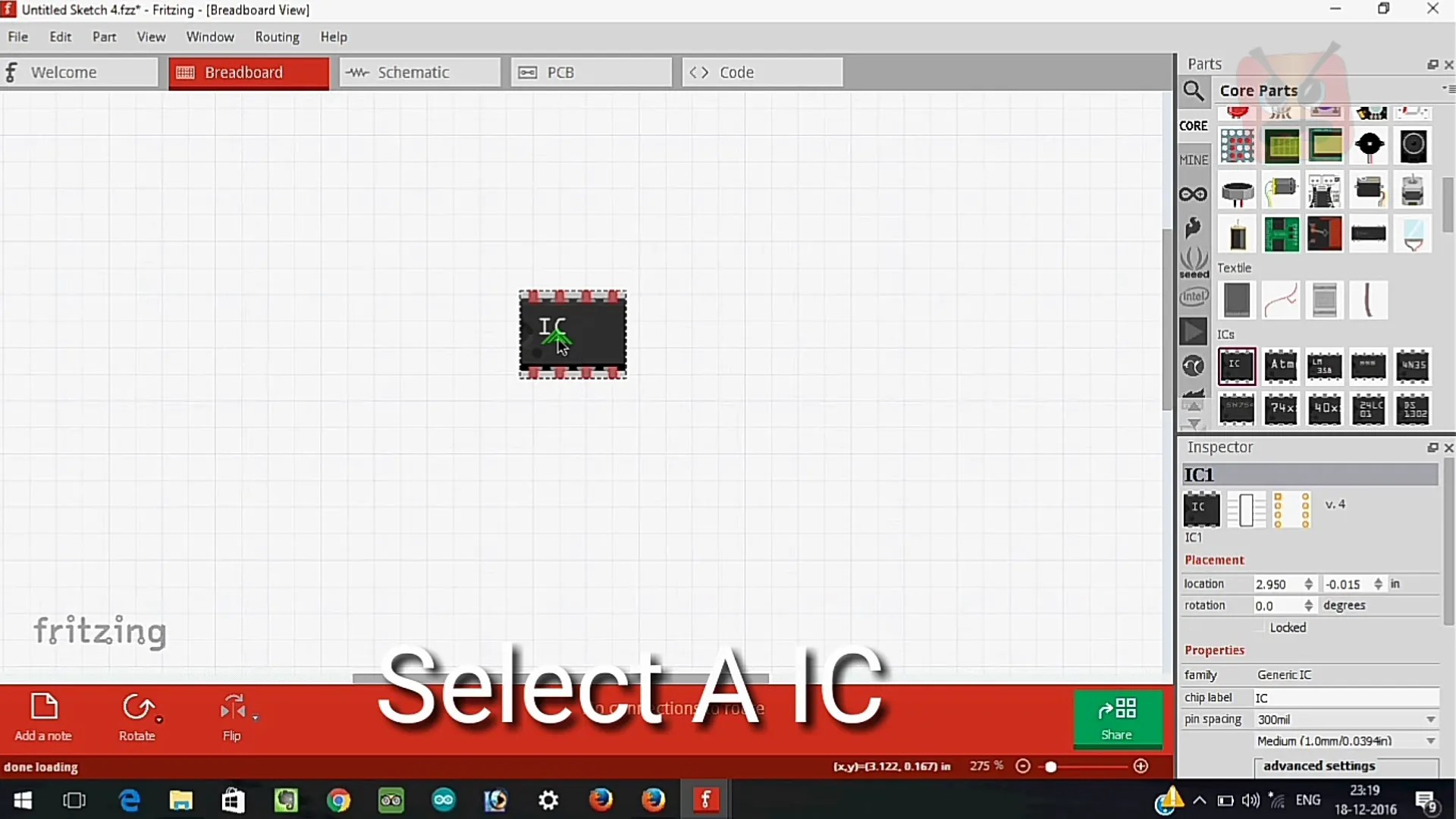 Fritzing Part Editor. Making of HT12E IC 8 Steps Instructables