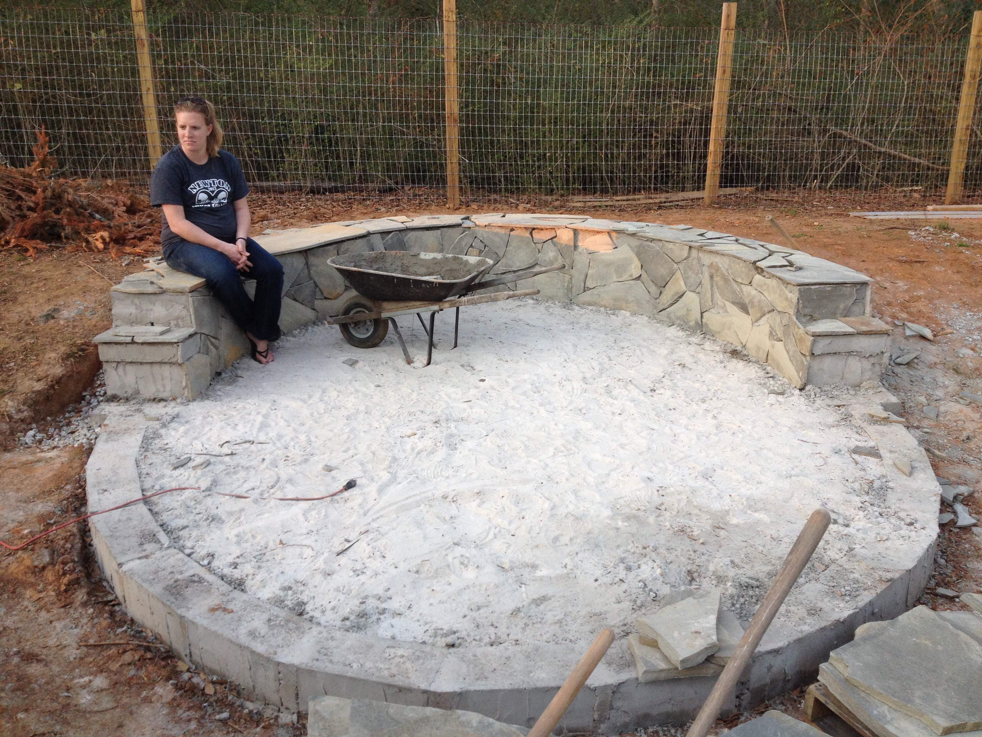 Stone Veneer Fire Pit Patio 11 Steps (with Pictures) Instructables