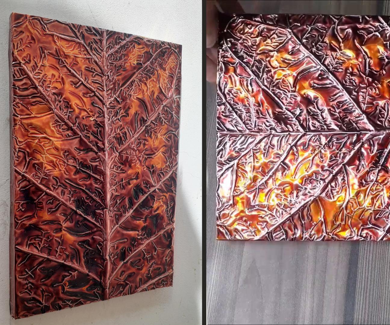 How to Make Leaf Embossed Painting / Metal Art 4 Steps Instructables