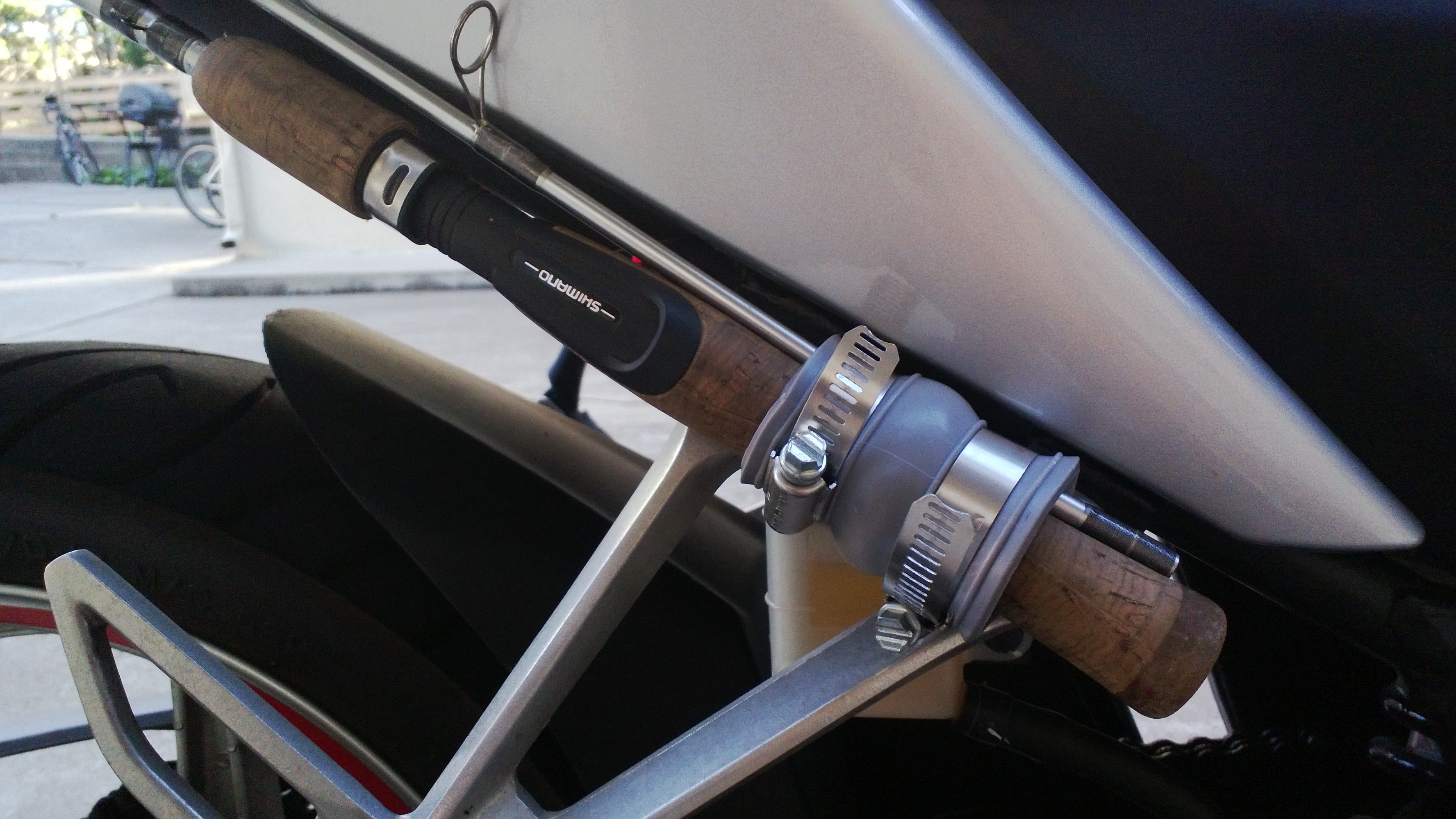 Fishing Pole Holder for Motorcycle Instructables