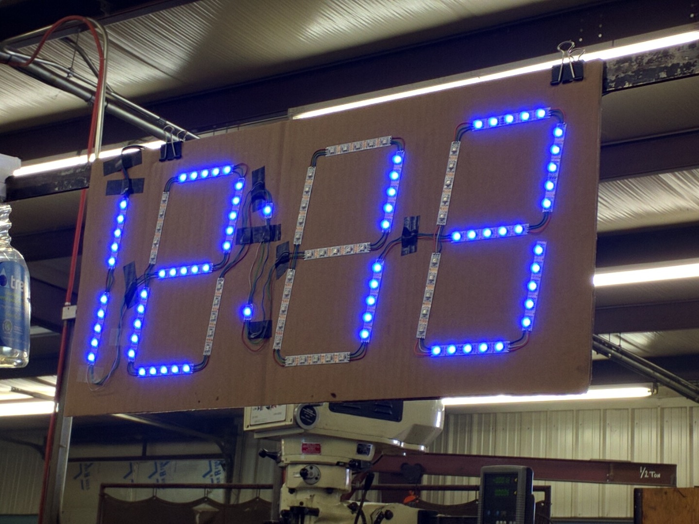 Big, Auto Dim, Room Clock (using Arduino and WS2811) 10 Steps (with