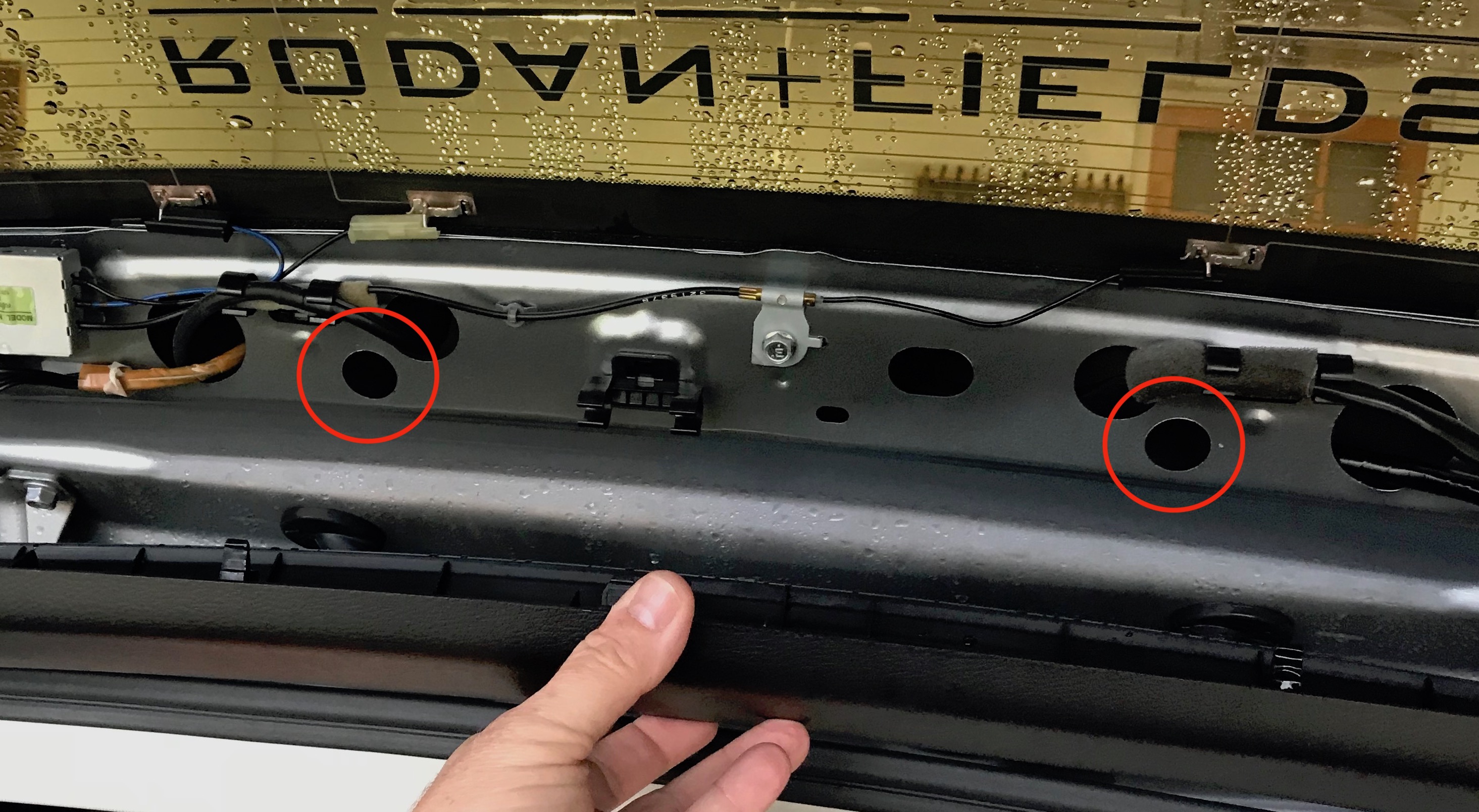 Subaru Outback Leaking Hatch Repair/Upper Brake Light Replacement 3