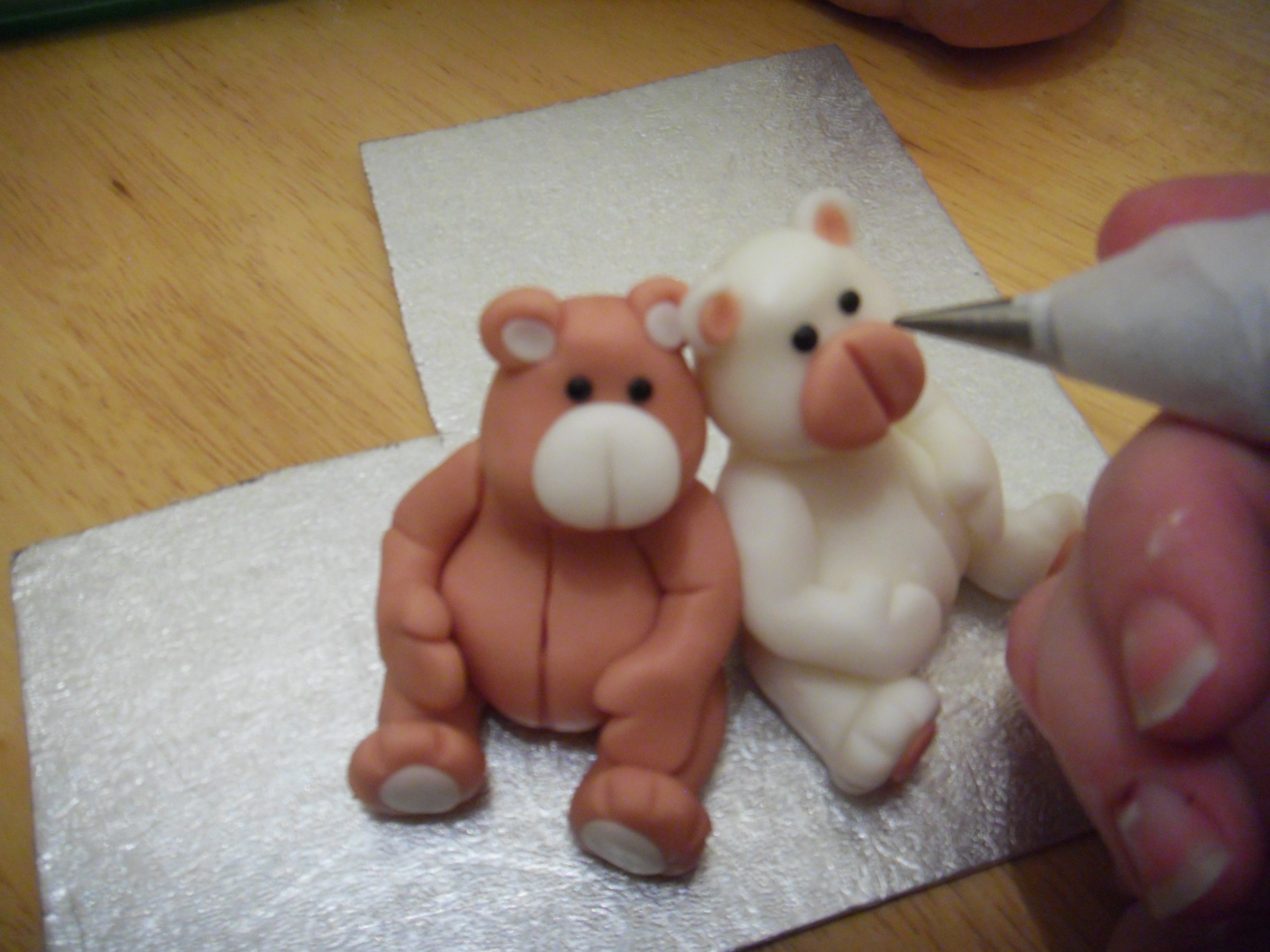 Sugar Paste Teddy Bears Tutorial 16 Steps Instructables