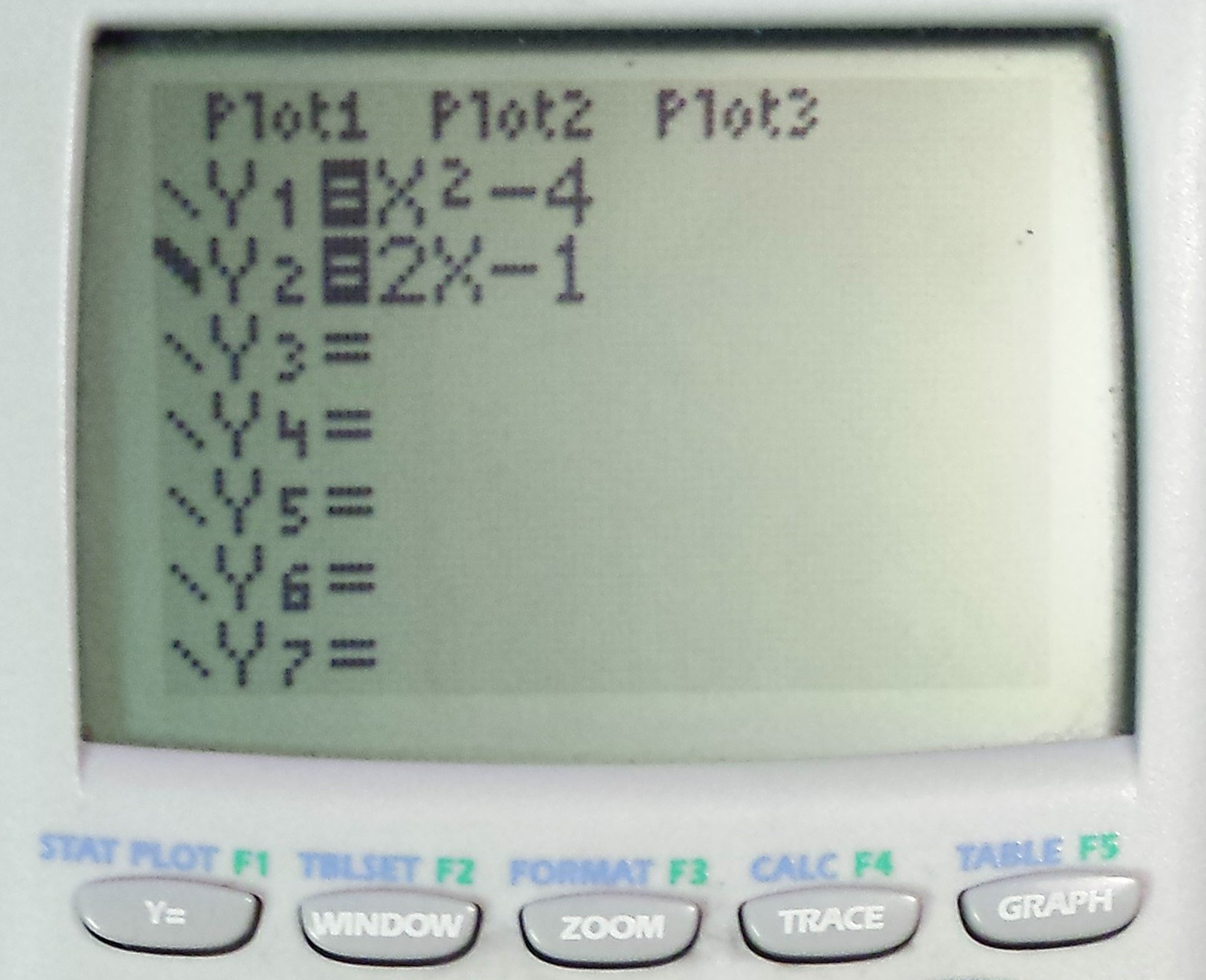 How to Find the Intersecting Points of Two Functions on a TI84 Plus