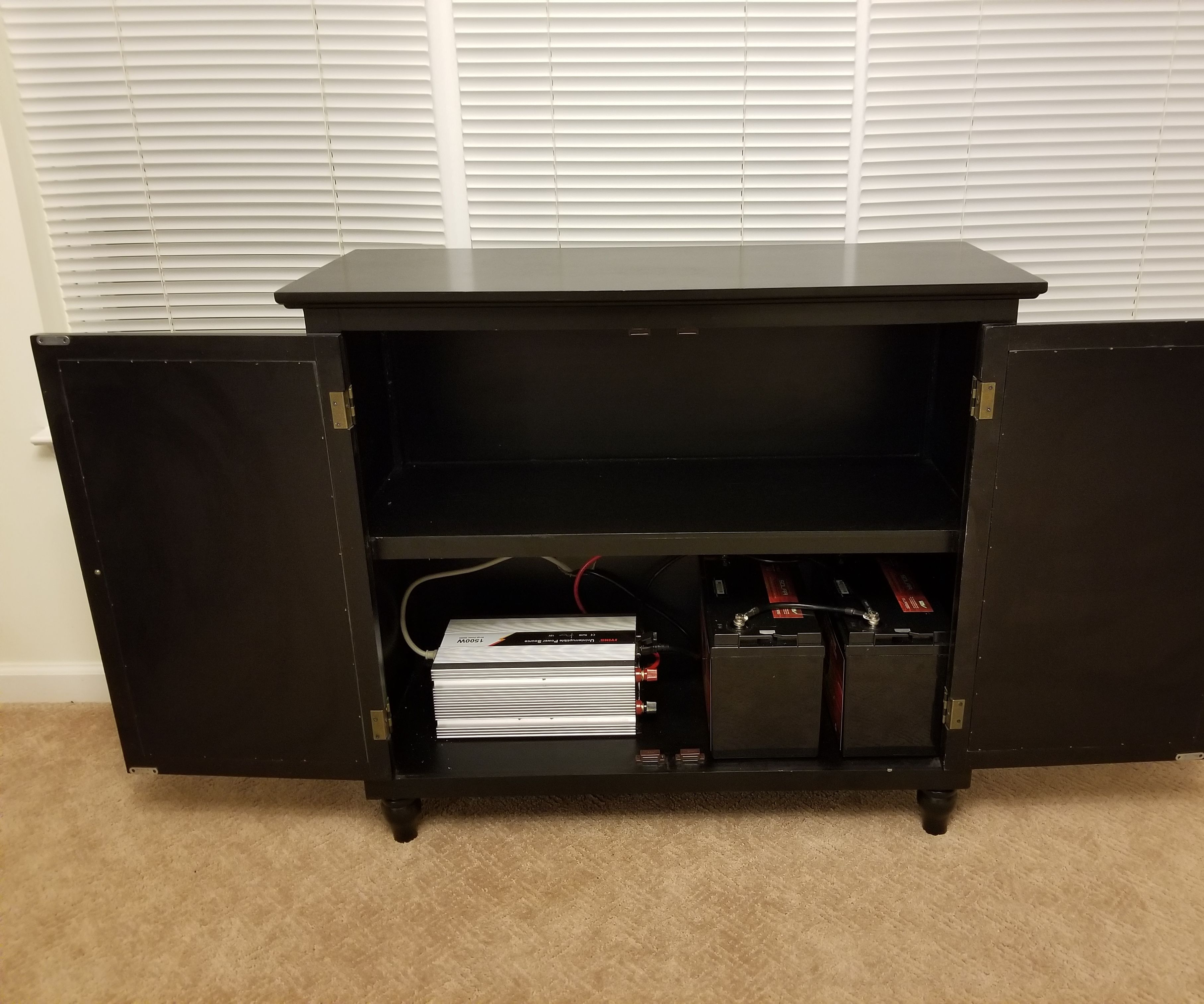 DIY Home Battery Backup Generator in a Wooden 3 Steps