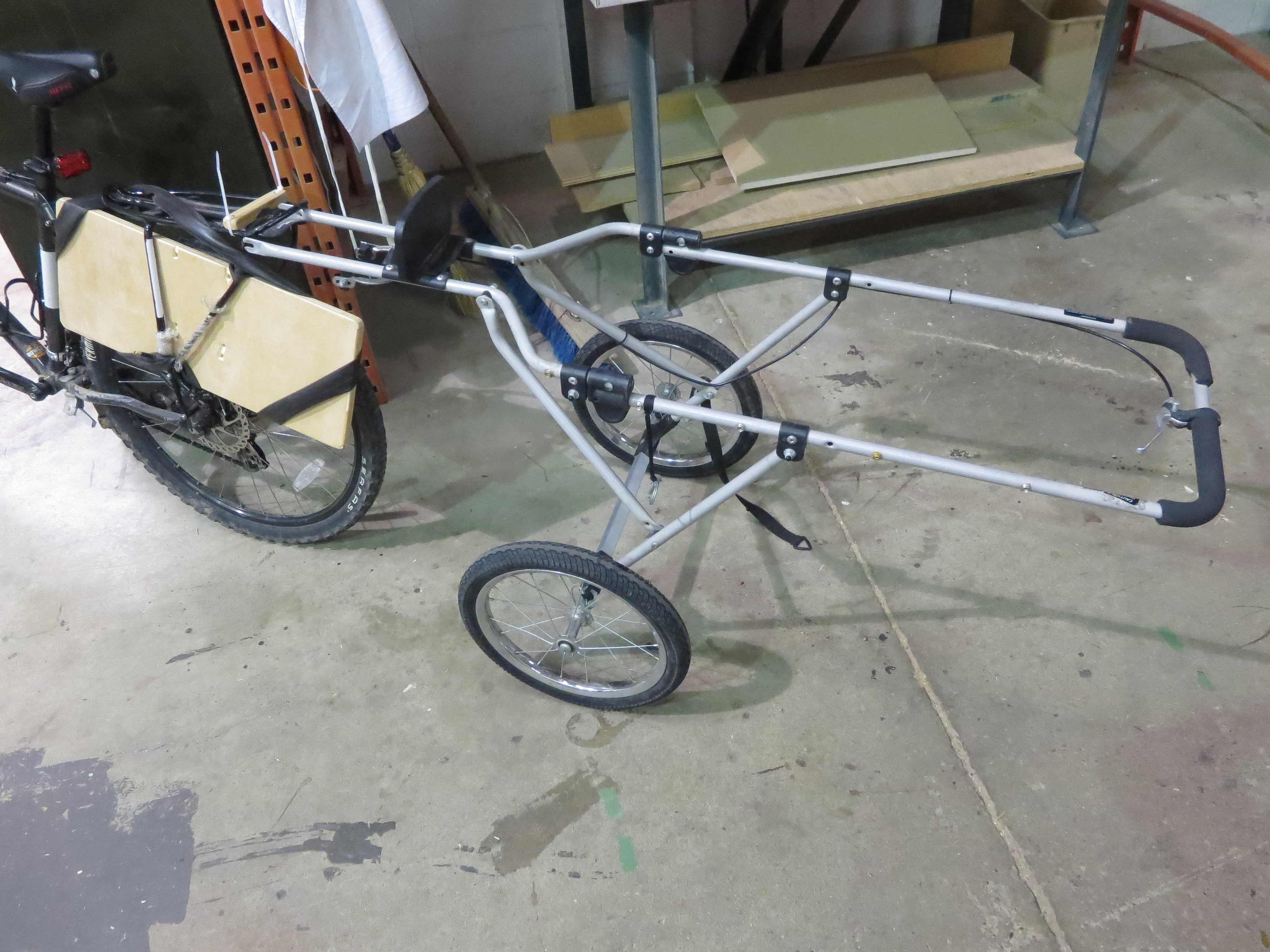 Bike Trailer Conversion Kid to Cargo (with 3Axis Caster Hitch) 20