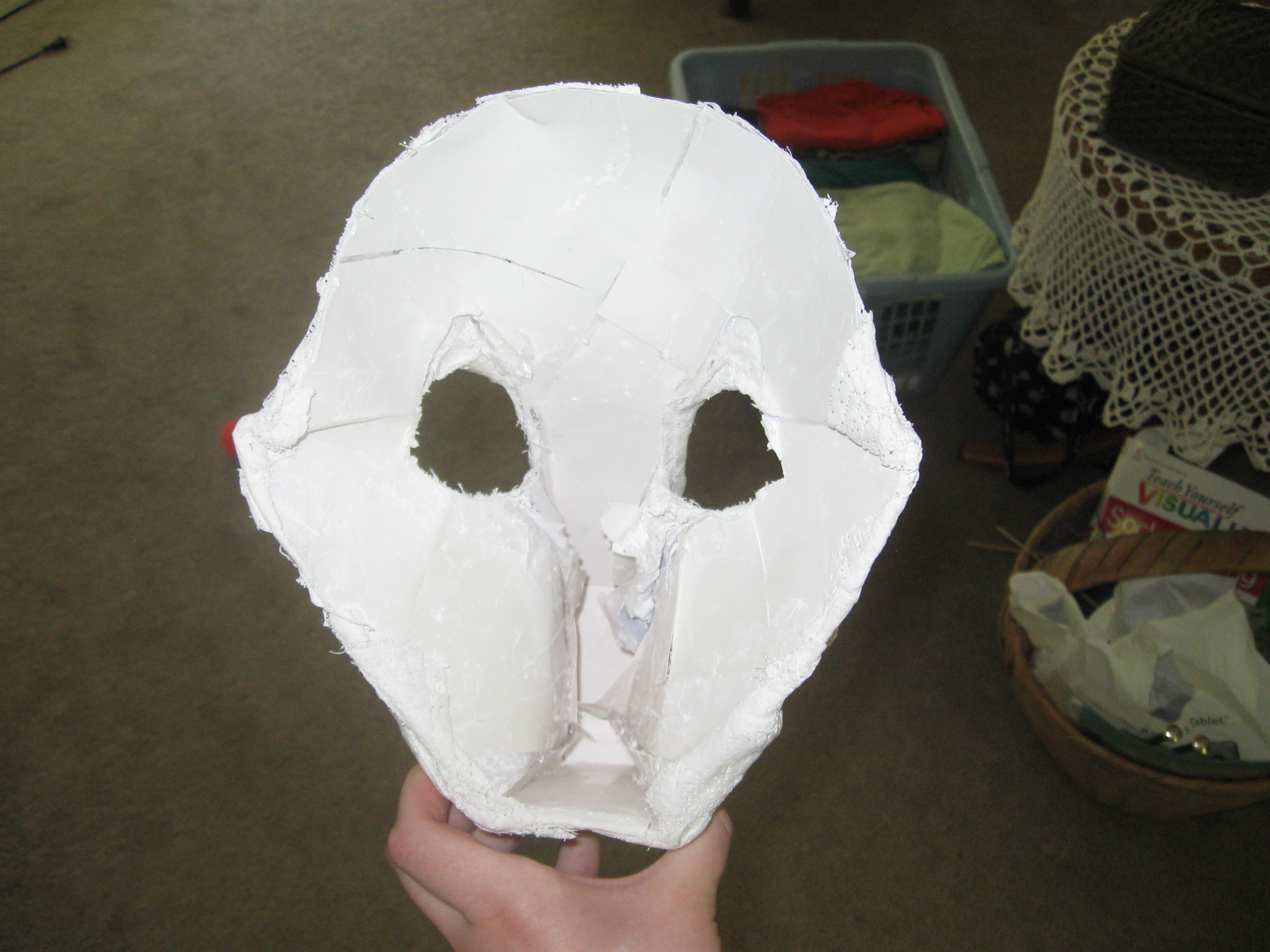 Making a Cat(?) Mask With Fiberglass 18 Steps (with Pictures