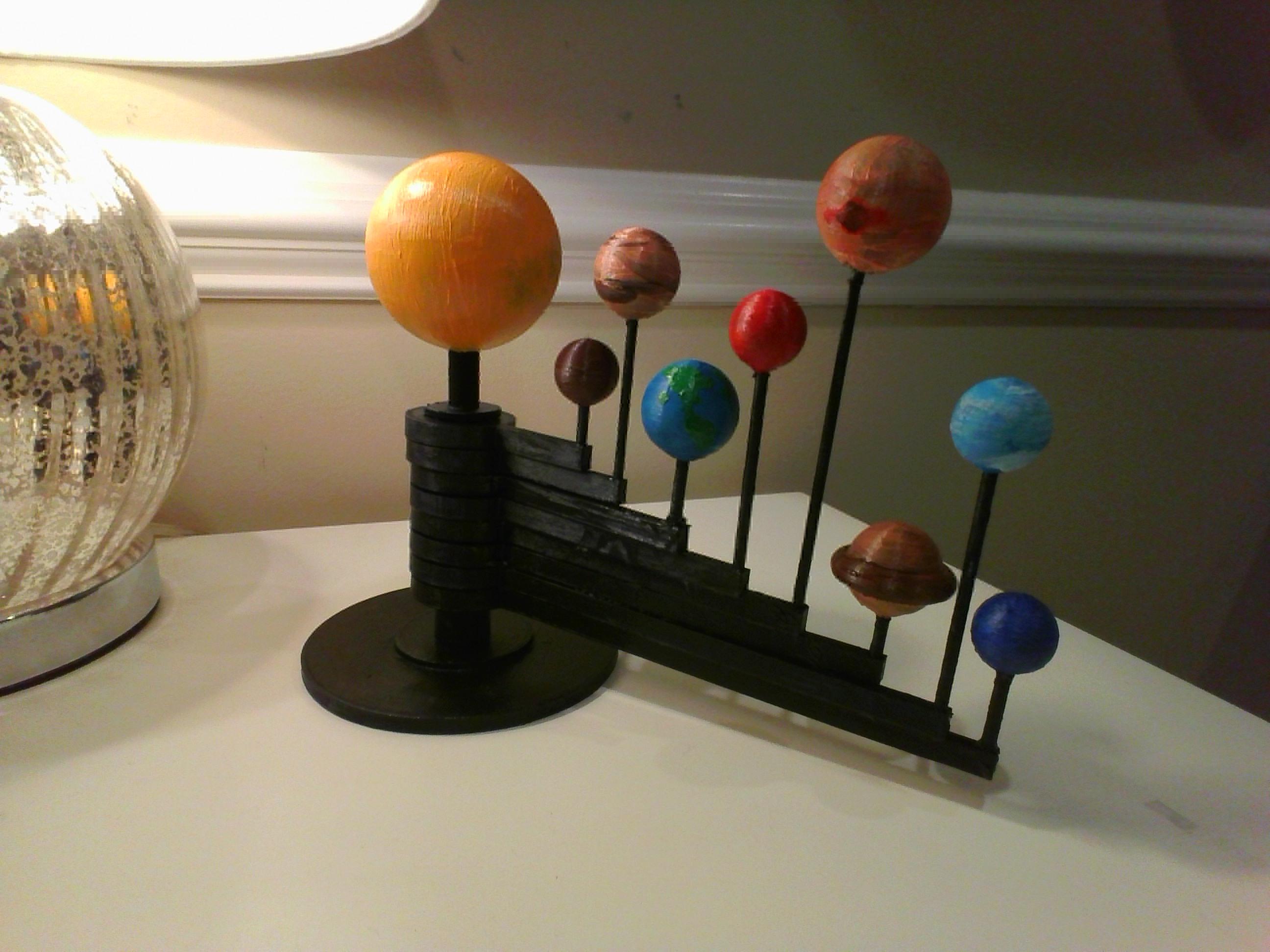 Rotating Solar System Model 6 Steps (with Pictures) Instructables