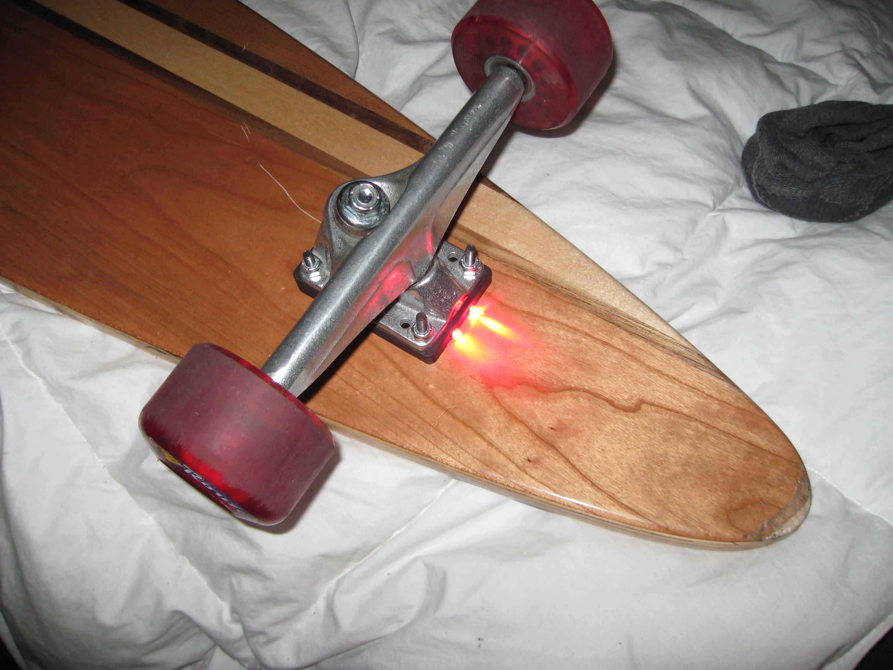 DIY Skateboard Longboard Riser Lights Angled Riser 5 Steps