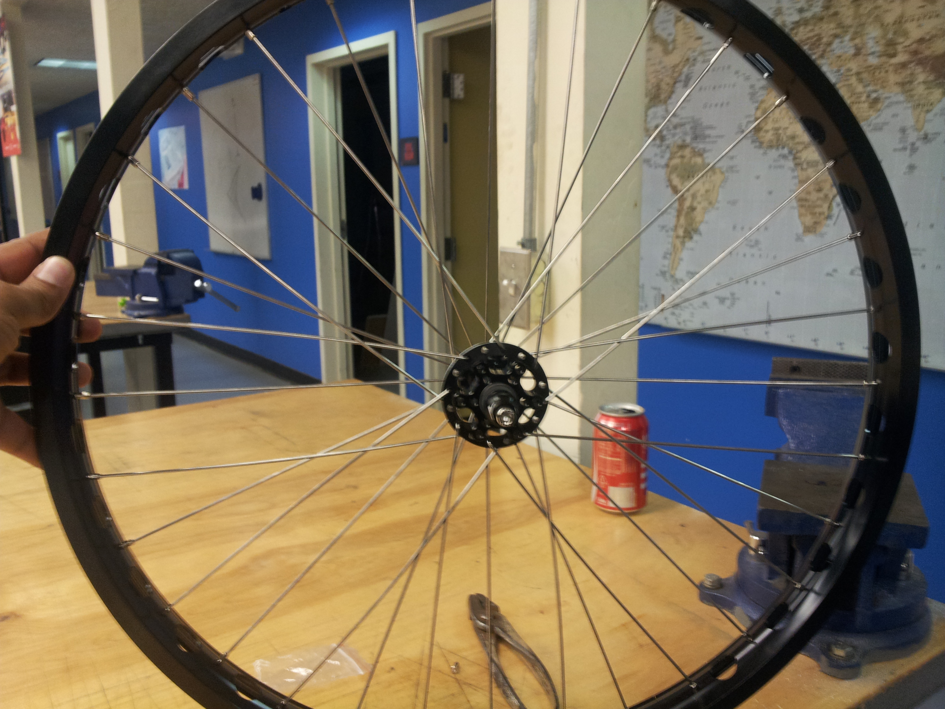Menlo Park Building a Bicycle Wheel 5 Steps (with Pictures