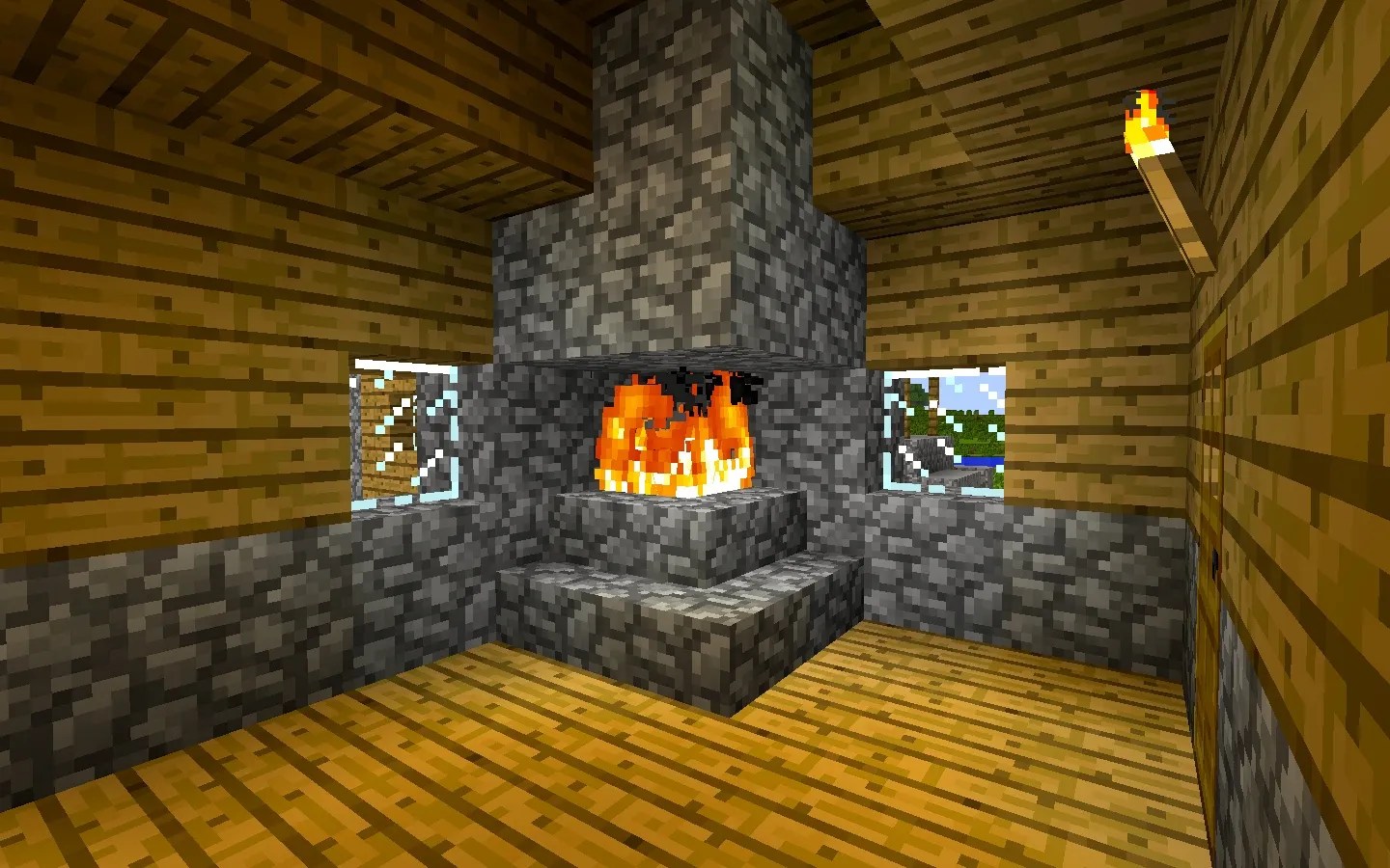 Minecraft How To Make Fireplace Fireplacenow co