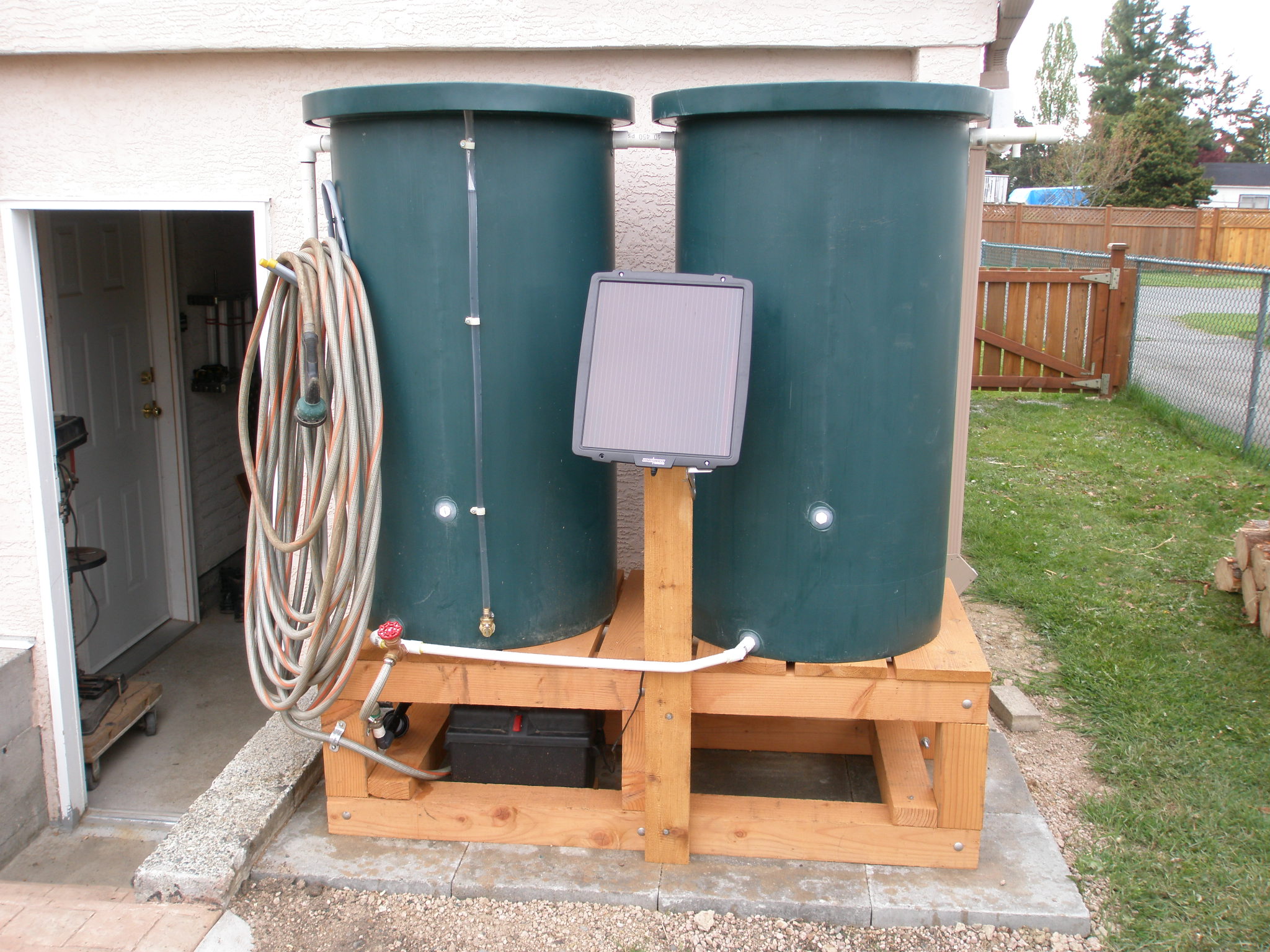 Sale > solar rain barrel pump with timer > in stock
