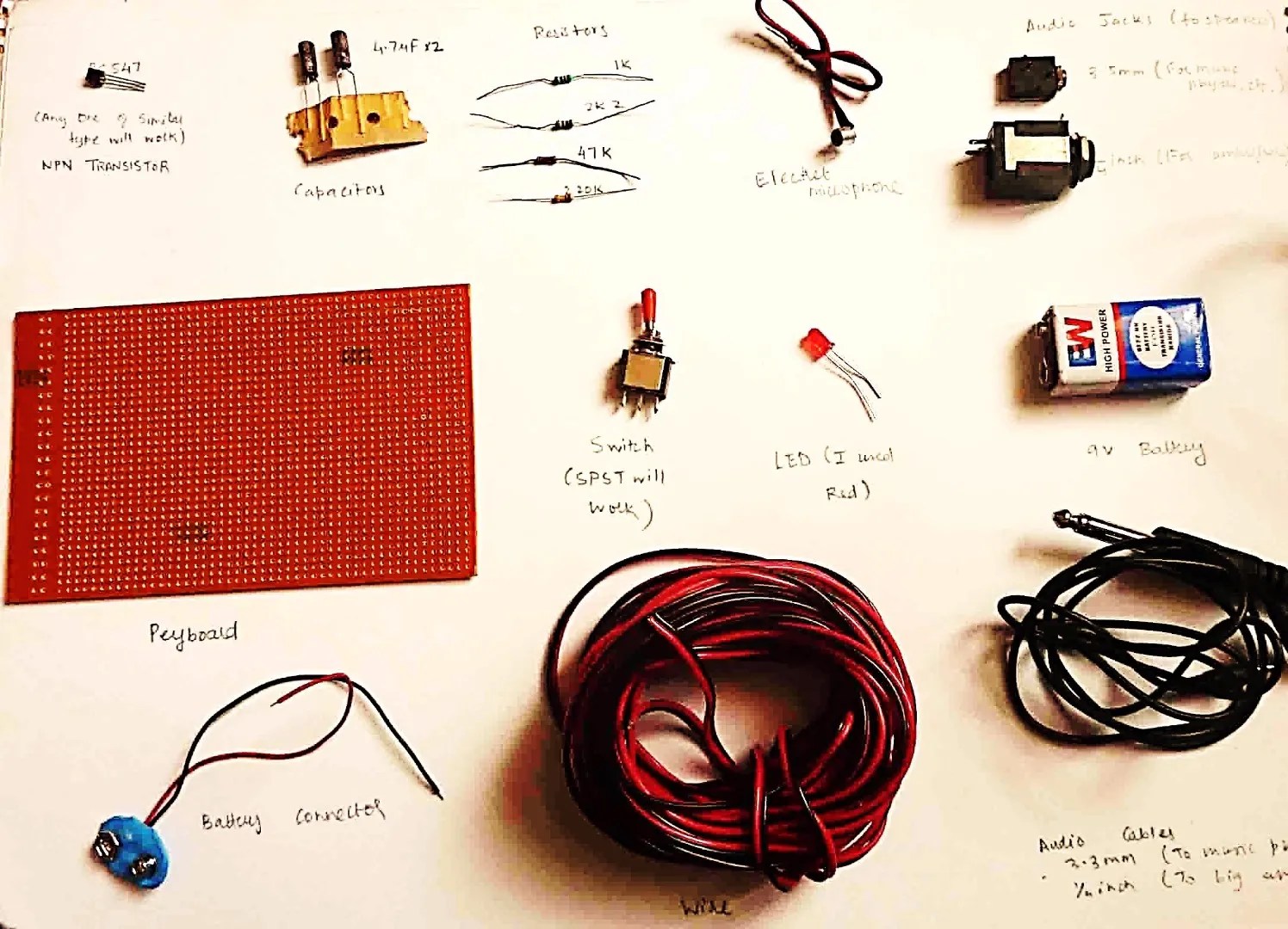 Electret Microphone Preamplifier 7 Steps Instructables