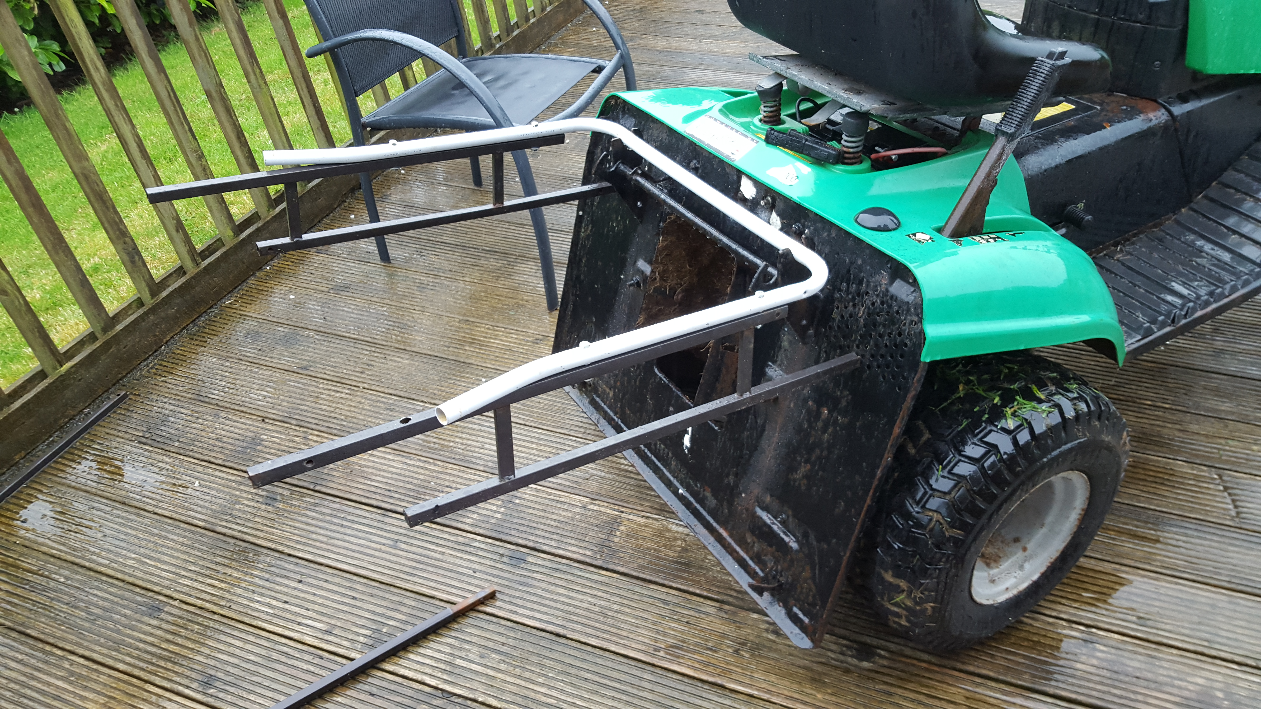 Rideon Mower Rebuild + Homemade Grass Catcher Build! 8 Steps (with