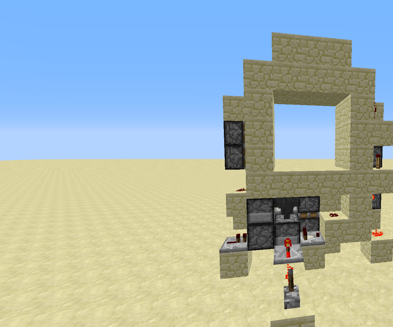 3x3 Minecraft Piston Door 18 Steps Instructables